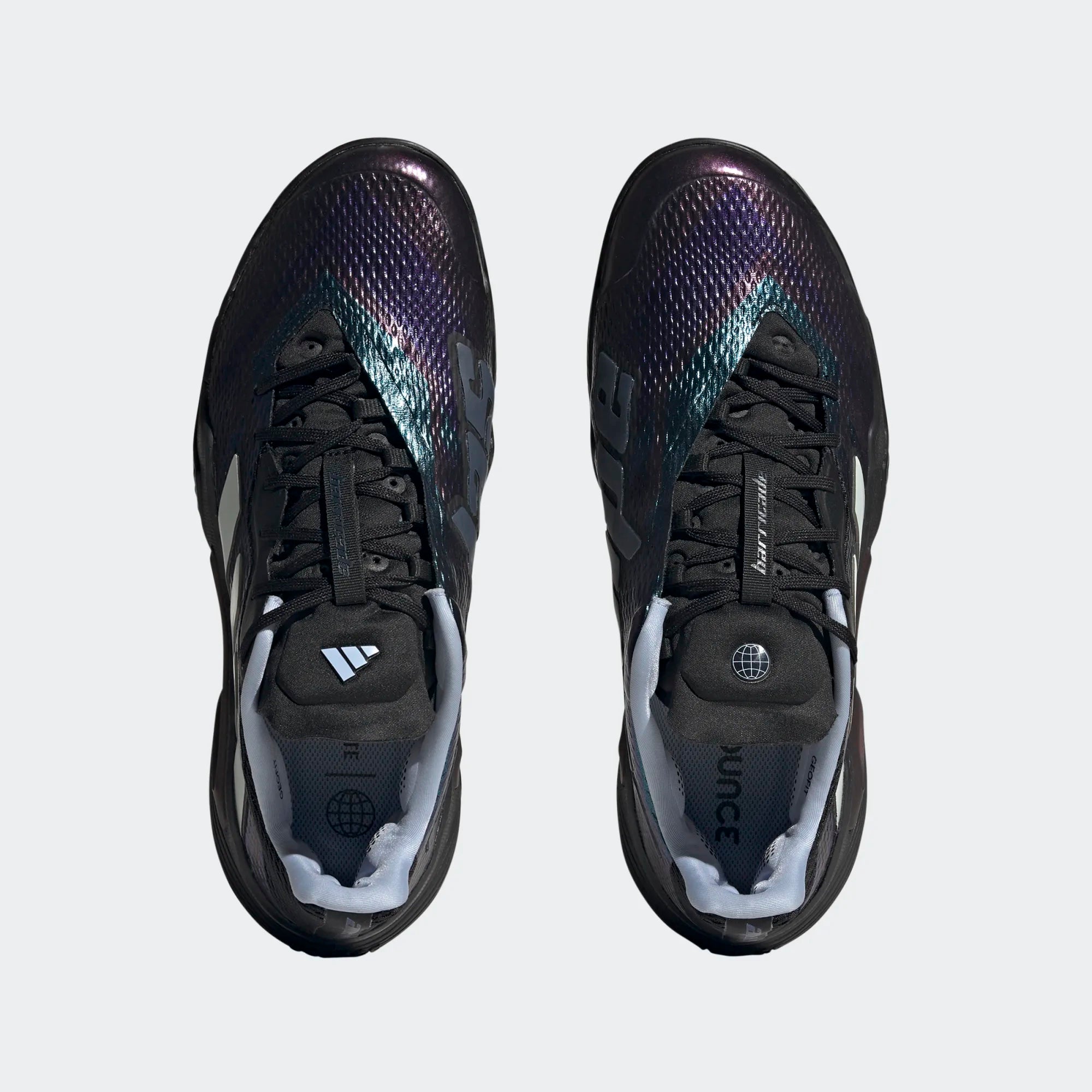 adidas Barricade Men's Tennis Shoes - Black/Blue/Purple HQ8415 | High-Performance Court Shoes for Competitive Play & Training