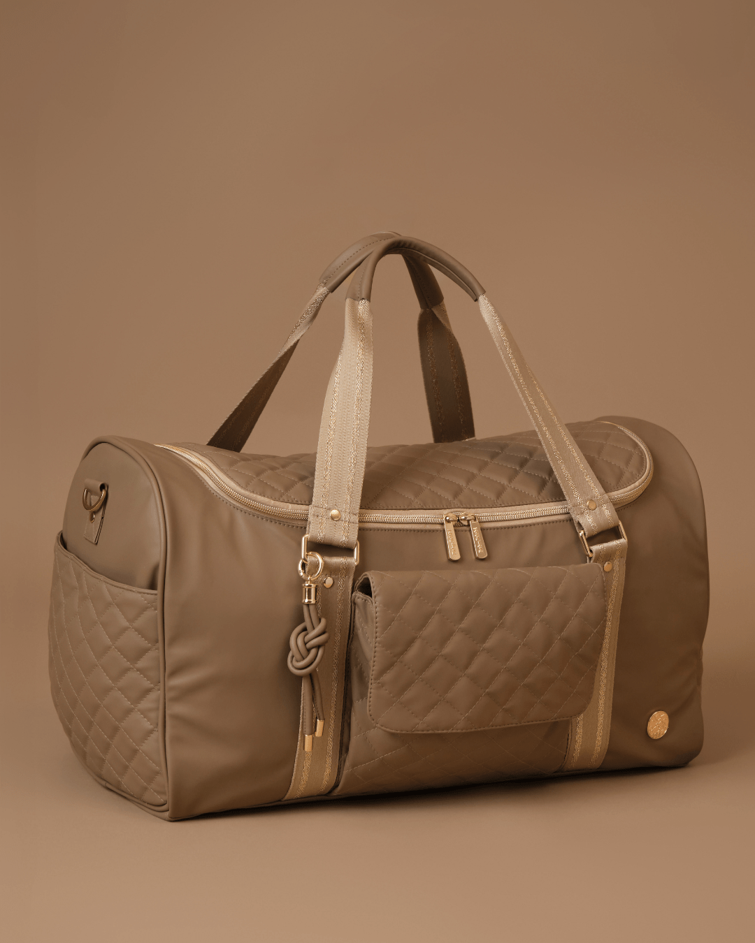 Mama Mia Weekender Bag in Mocha - Stylish & Spacious Travel Tote for Women, Perfect for Weekend Getaways, Gym, Work & Overnight Trips