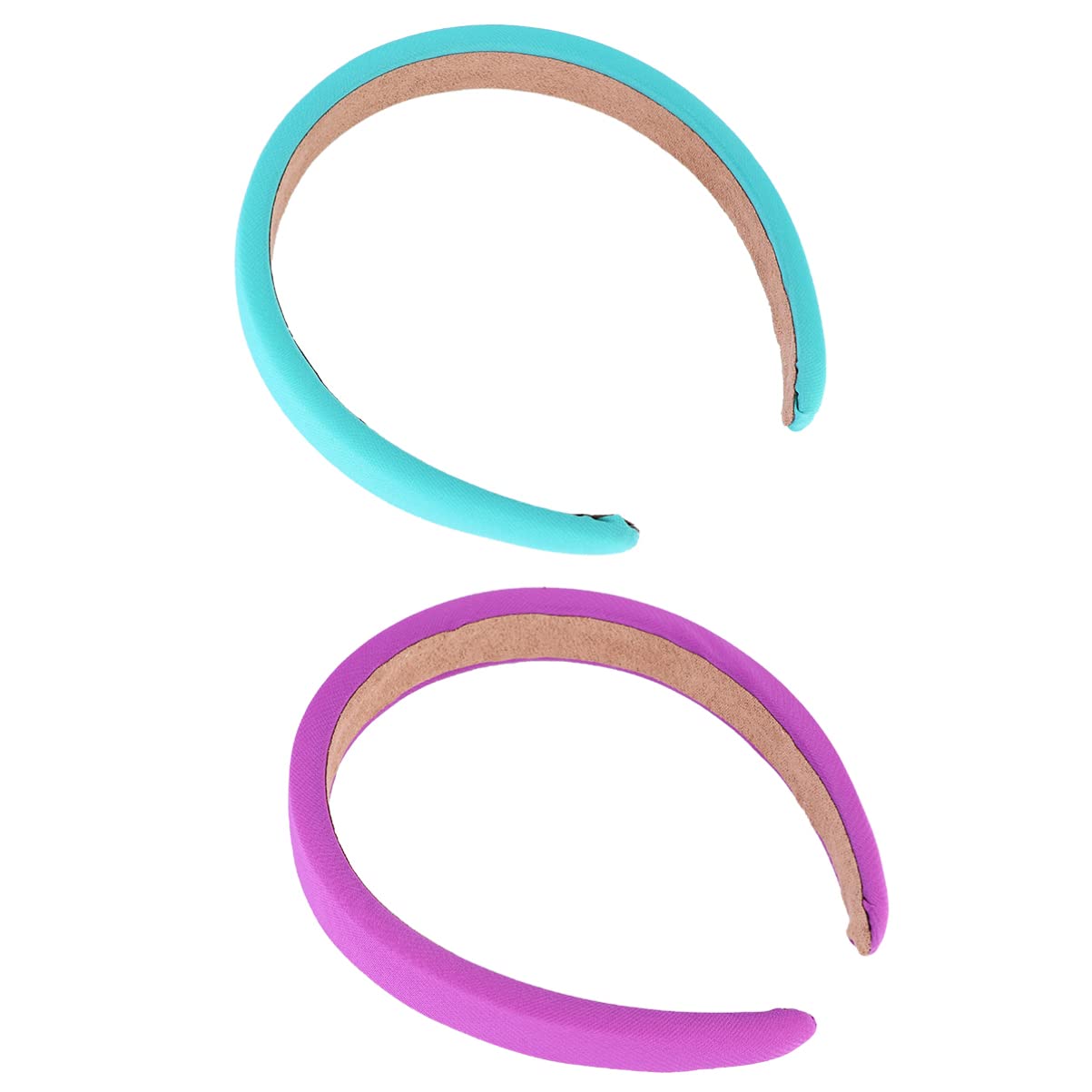 FRCOLOR 2 Pack Sponge Headbands for Women - Soft Hair Band Hoops, Fashion Hair Accessories for Styling, Washing Face, Skincare & Makeup (Korean Style)