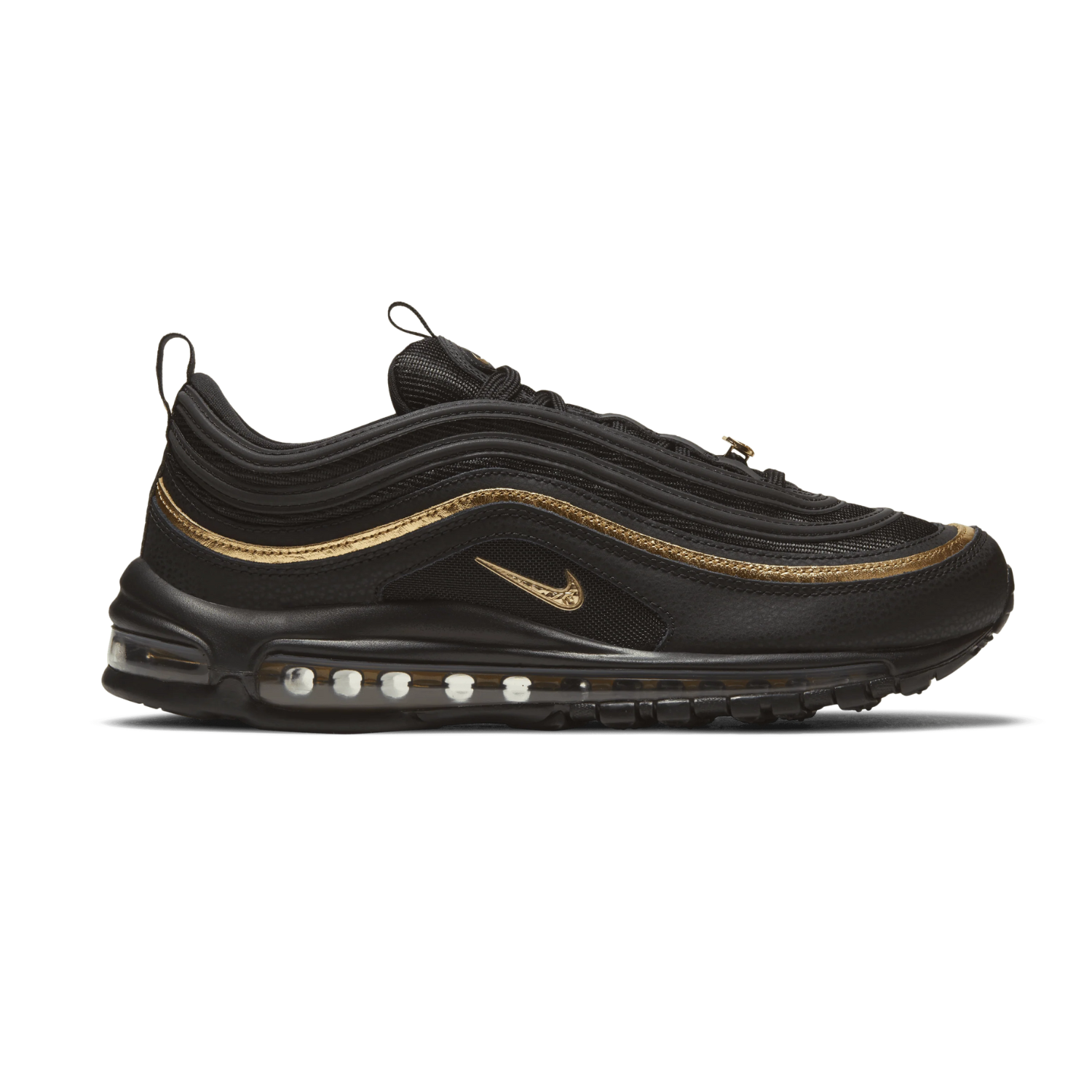 Nike Air Max 97 CM Men's Running Shoes - Black Metallic Gold Colorway | Comfortable Cushioned Sneakers for Jogging, Gym Workouts & Casual Streetwear Fashion