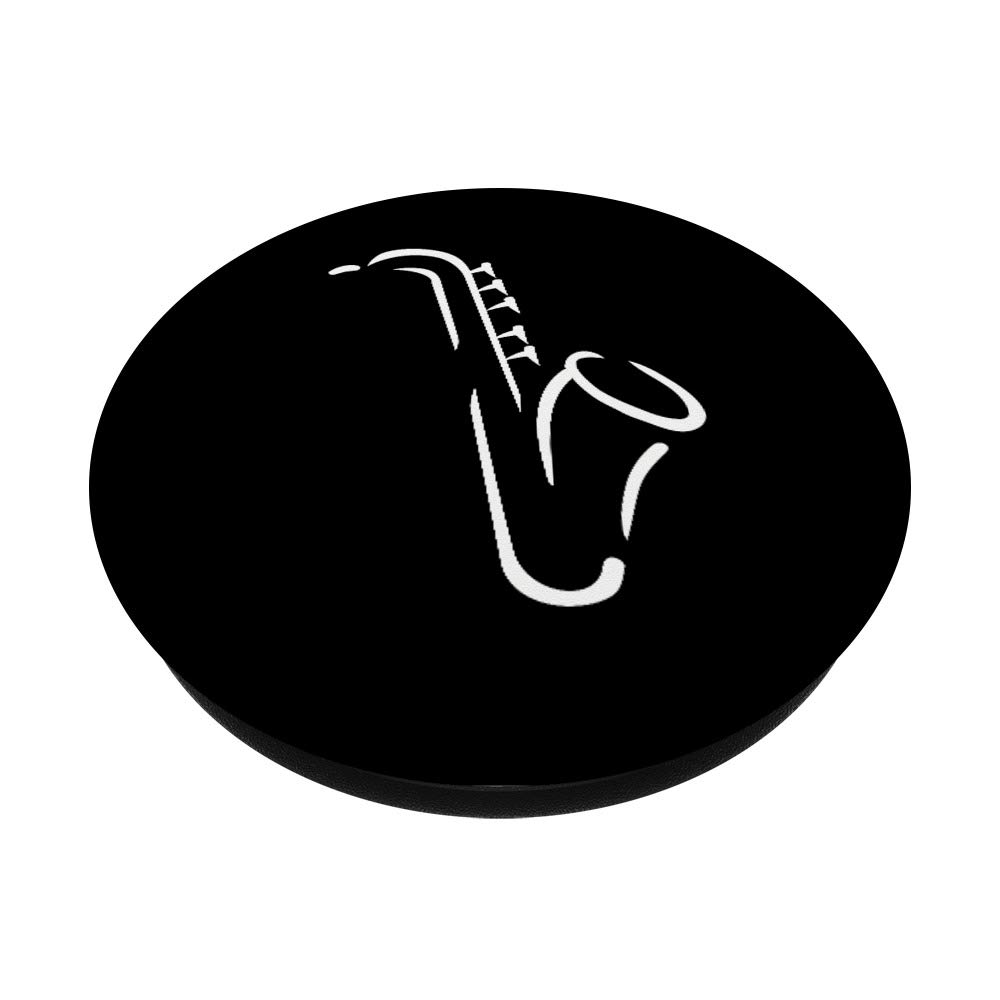 Saxophone PopSockets PopGrip - Swappable Phone & Tablet Grip for Secure Hold | Perfect for Musicians, Students & Saxophone Lovers | Use While Playing, Traveling or Daily Activities