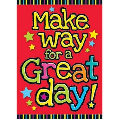 Argus® Motivational Poster - Make Way For A Great Day | Inspirational Office & Home Decor | Perfect for Workplaces, Living Rooms & Gifts