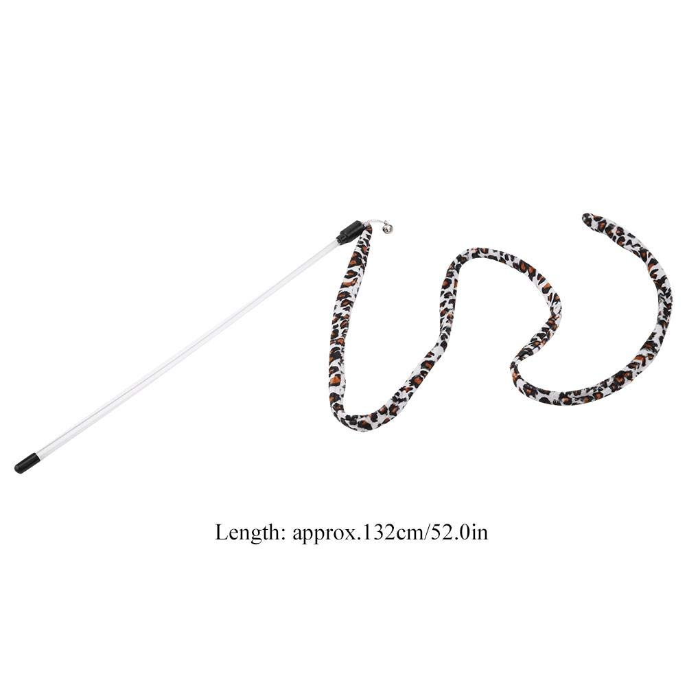 Interactive Cat Feather Wand Toy with Bell - Large Smart Kitty Teaser Wand for Indoor Cats, Kitten Chase Exercise & Play - Perfect for Bonding & Active Playtime at Home