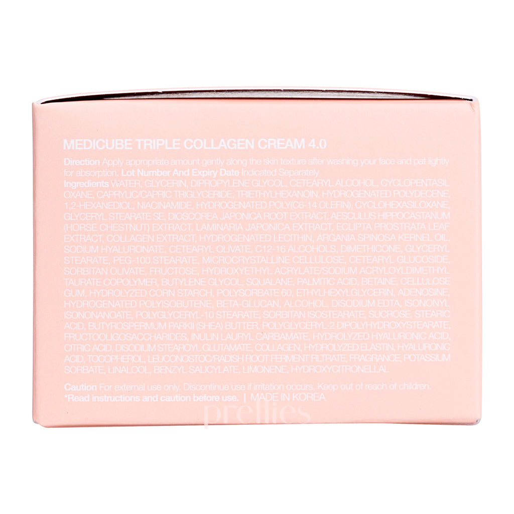Medicube Triple Collagen Cream 4.0 - 50ml Anti-Aging Face Moisturizer with Hyaluronic Acid - Deep Hydration & Wrinkle Reduction for Dry Skin - Day & Night Cream for Women & Men - Perfect for Daily Skincare Routine & Gift Sets