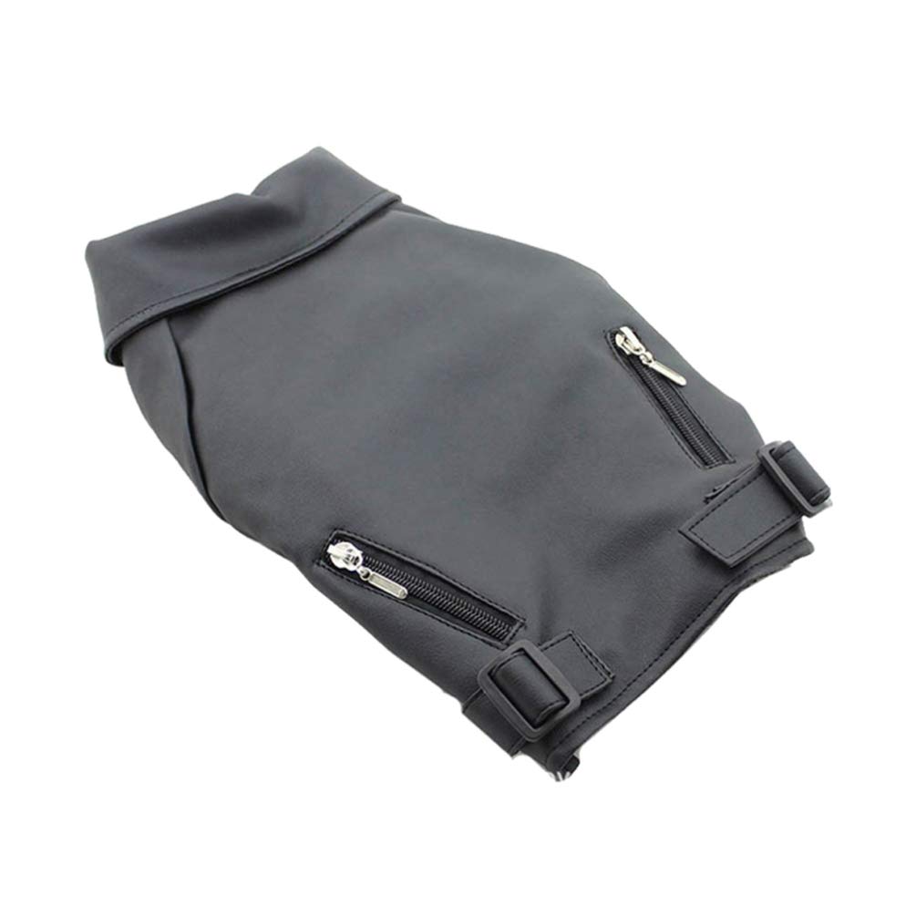 Windproof Dog Coat Vest - Fashionable PU Pet Clothing for Large Dogs | Outdoor Walking & Cold Weather Protection