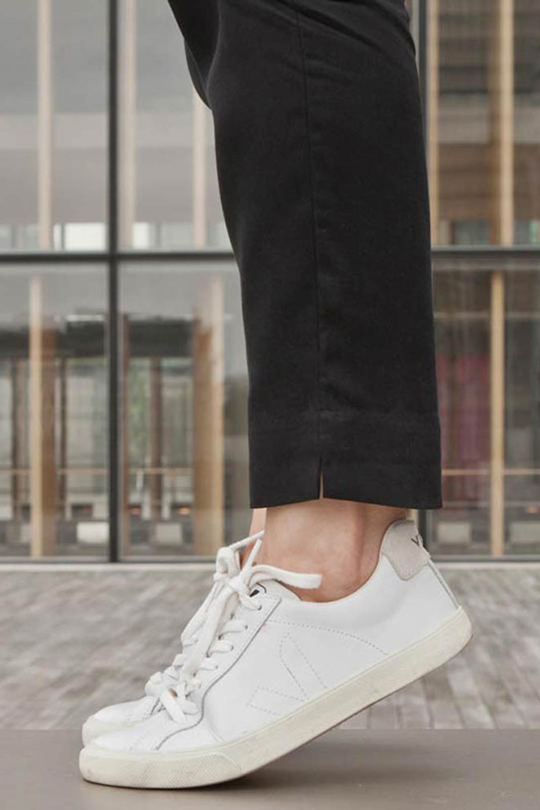 Esplar Genuine Leather Sneakers - White Women's Casual Shoes for Walking, Work & Everyday Wear