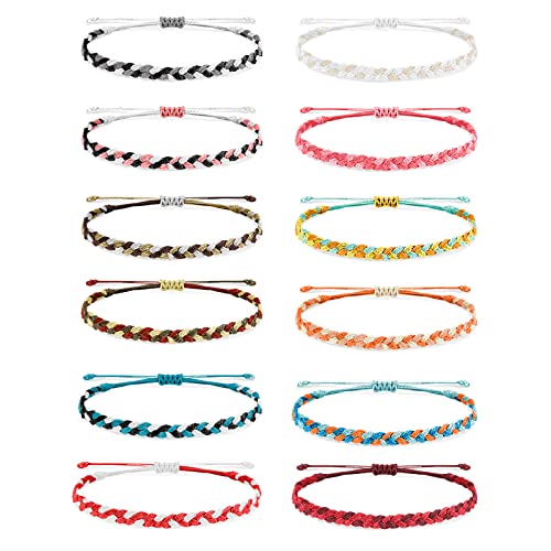 J-12pcs-String Bracelets