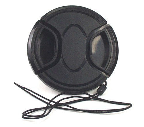 Dot Line 58mm Lens Cap with Leash - Secure Camera Lens Cover for Canon Nikon Sony DSLR - Perfect for Travel, Outdoor Photography & Lens Protection