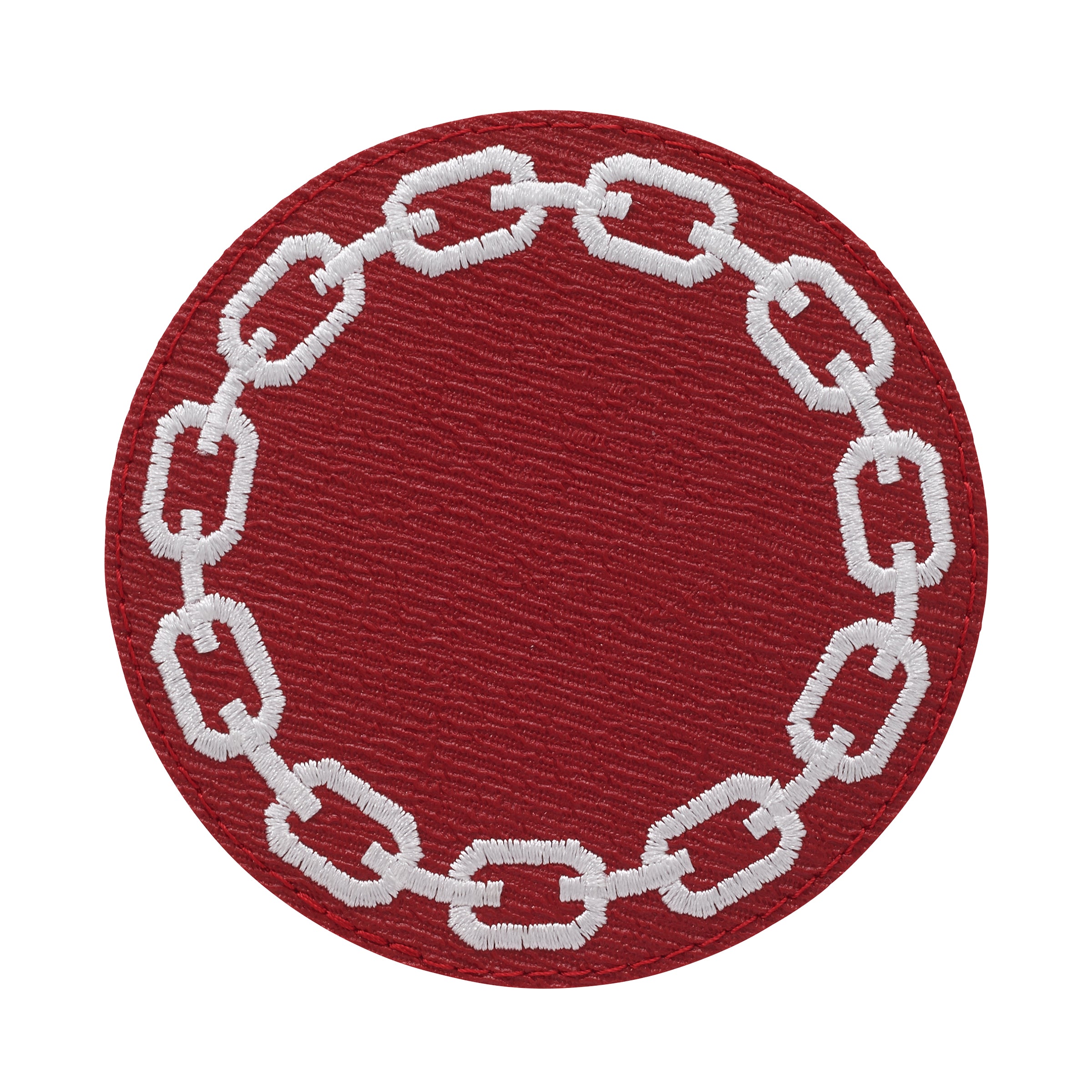 Premium Absorbent Coasters for Drinks - Set of 6 Chain Pattern Coasters for Coffee, Beer, Wine - Protect Your Table from Stains & Water Rings - Perfect for Home, Office, Bar Use