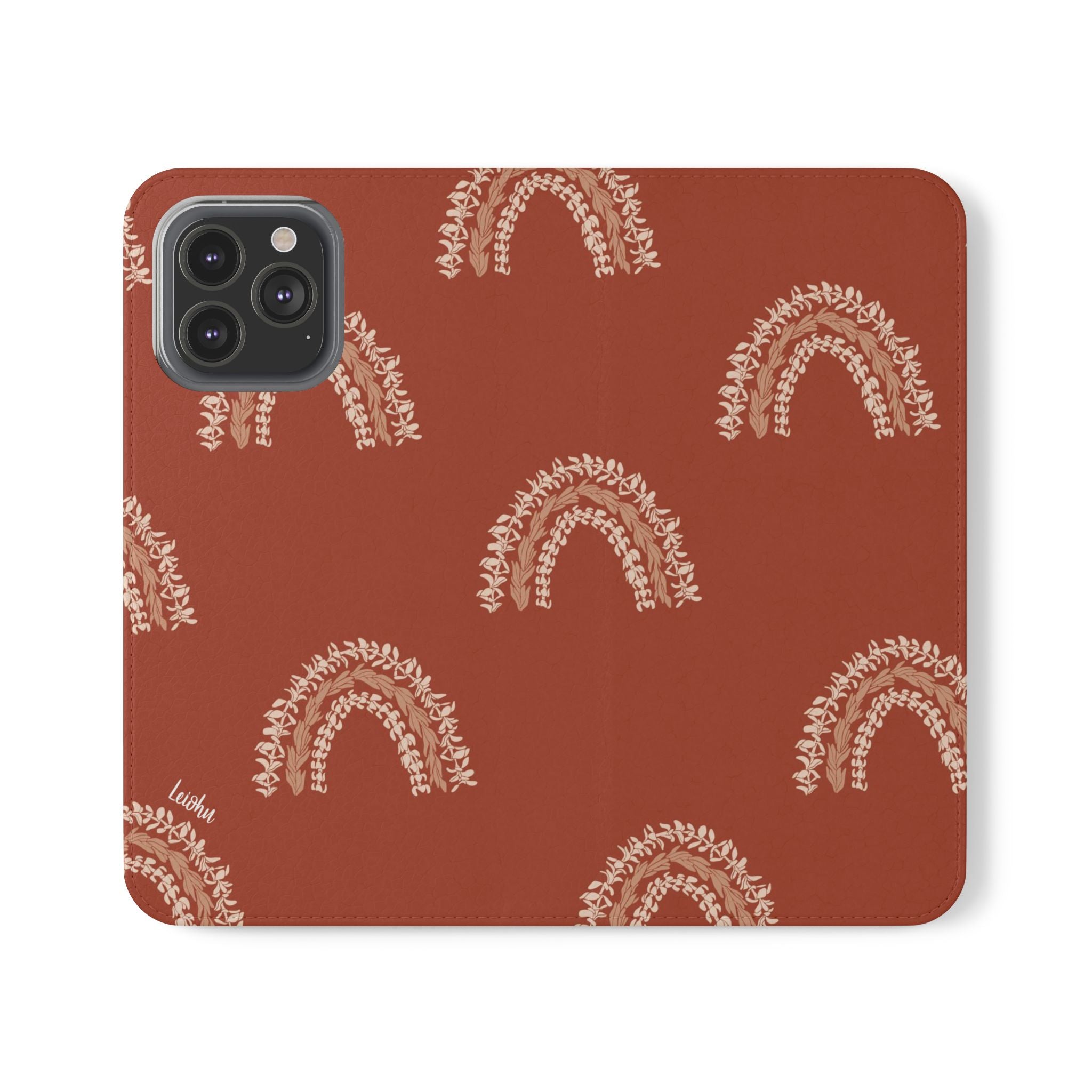 Ānuenue Lei Folio Case - Premium Hawaiian Flower Design Protective Cover for iPad, Tablet, and E-Reader - Perfect for Travel, Work, and Everyday Use