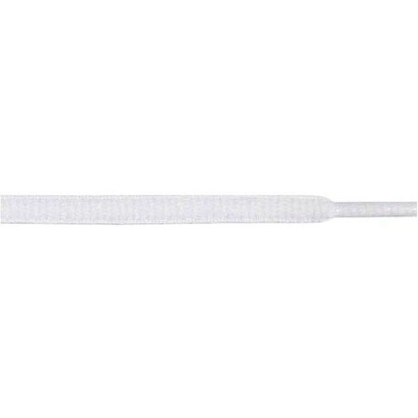 Wholesale 12-Pair Pack of 1/4 Inch White Oval Shoelaces - Perfect for Sneakers, Dress Shoes & Casual Footwear Replacement