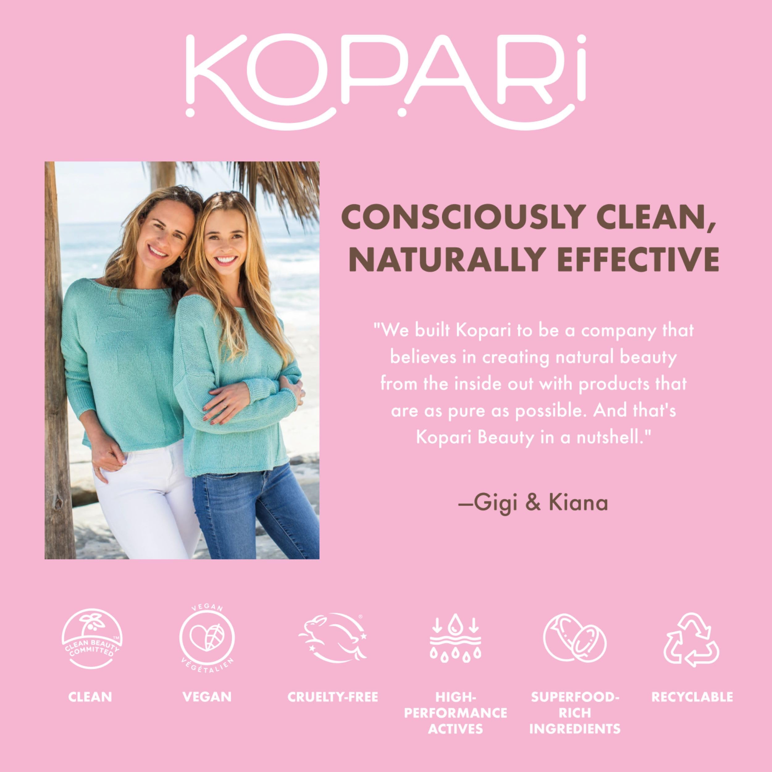 Kopari Coconut Lip Scrub - Organic Exfoliating Lip Scrub with Volcanic Sand, Brown Sugar & Coconut Shells | Hydrates & Removes Dry Skin for Soft Lips | Vegan, Vanilla Scented | Perfect for Daily Lip Care & Pre-Lipstick Prep
