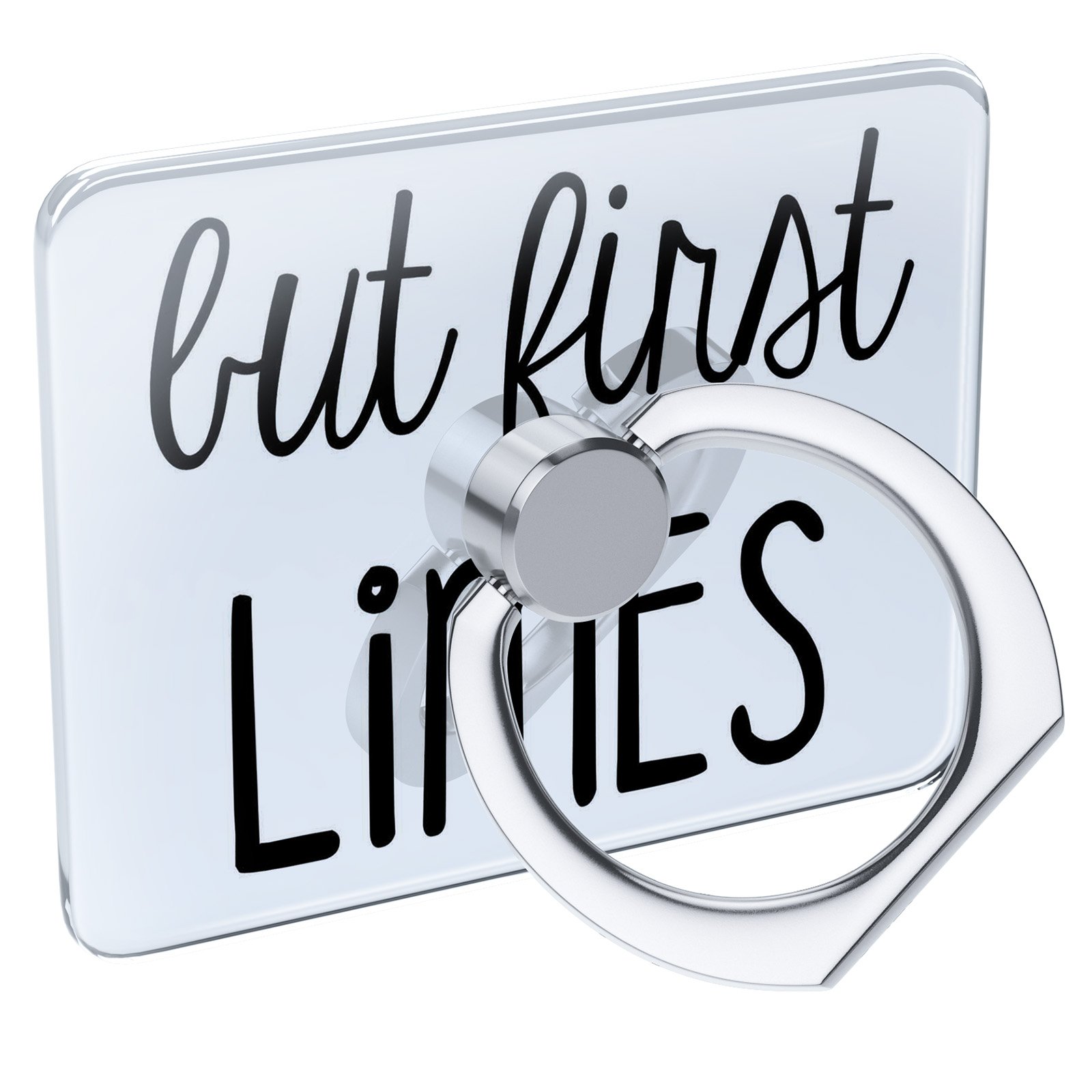 Collapsible Phone Grip & Stand with Ring Holder - Funny 'But First Limes' Design - Perfect for Hands-Free Viewing, Selfies, and Everyday Use