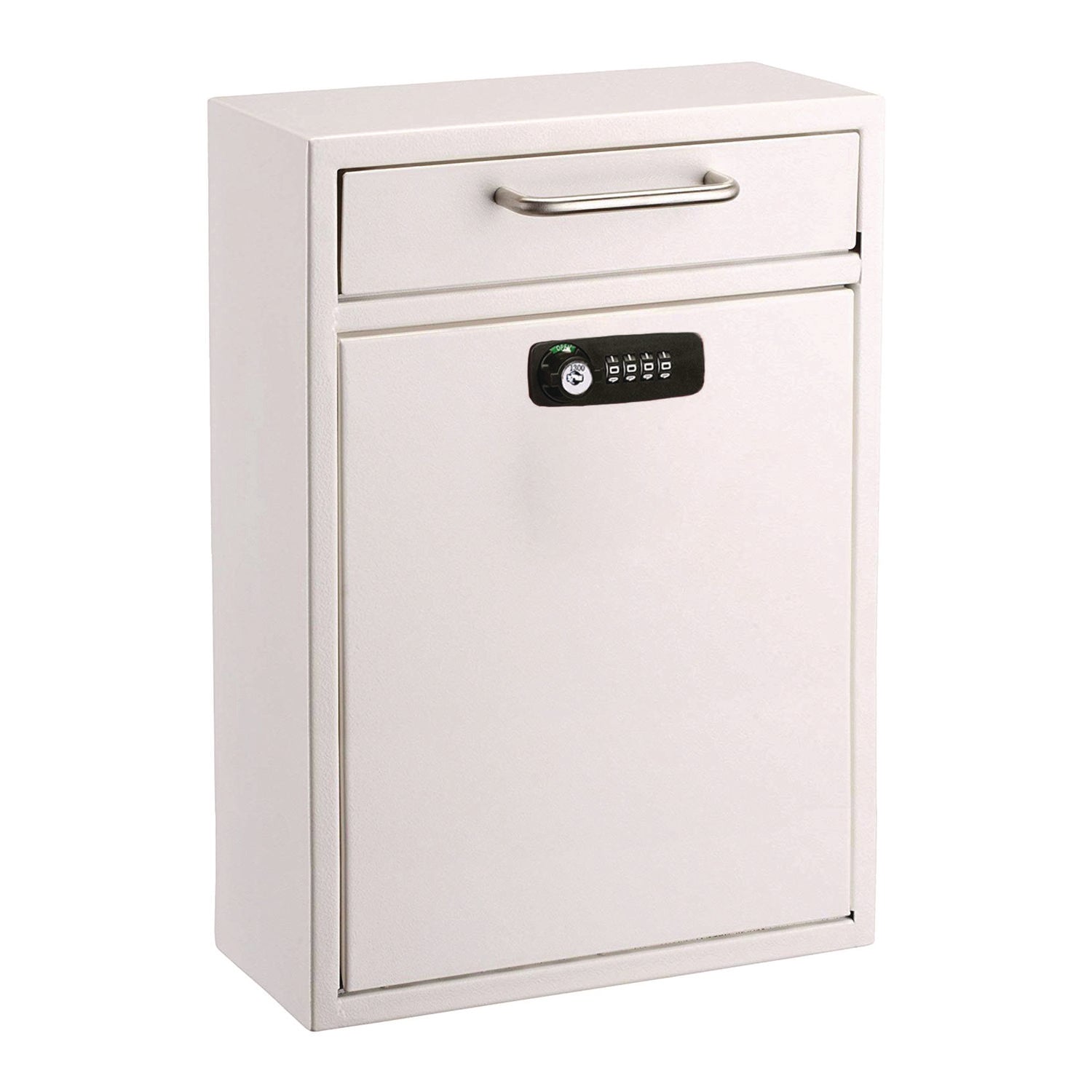 Secure Wall Mount Mailbox with Key & Combination Lock - Large 11.2