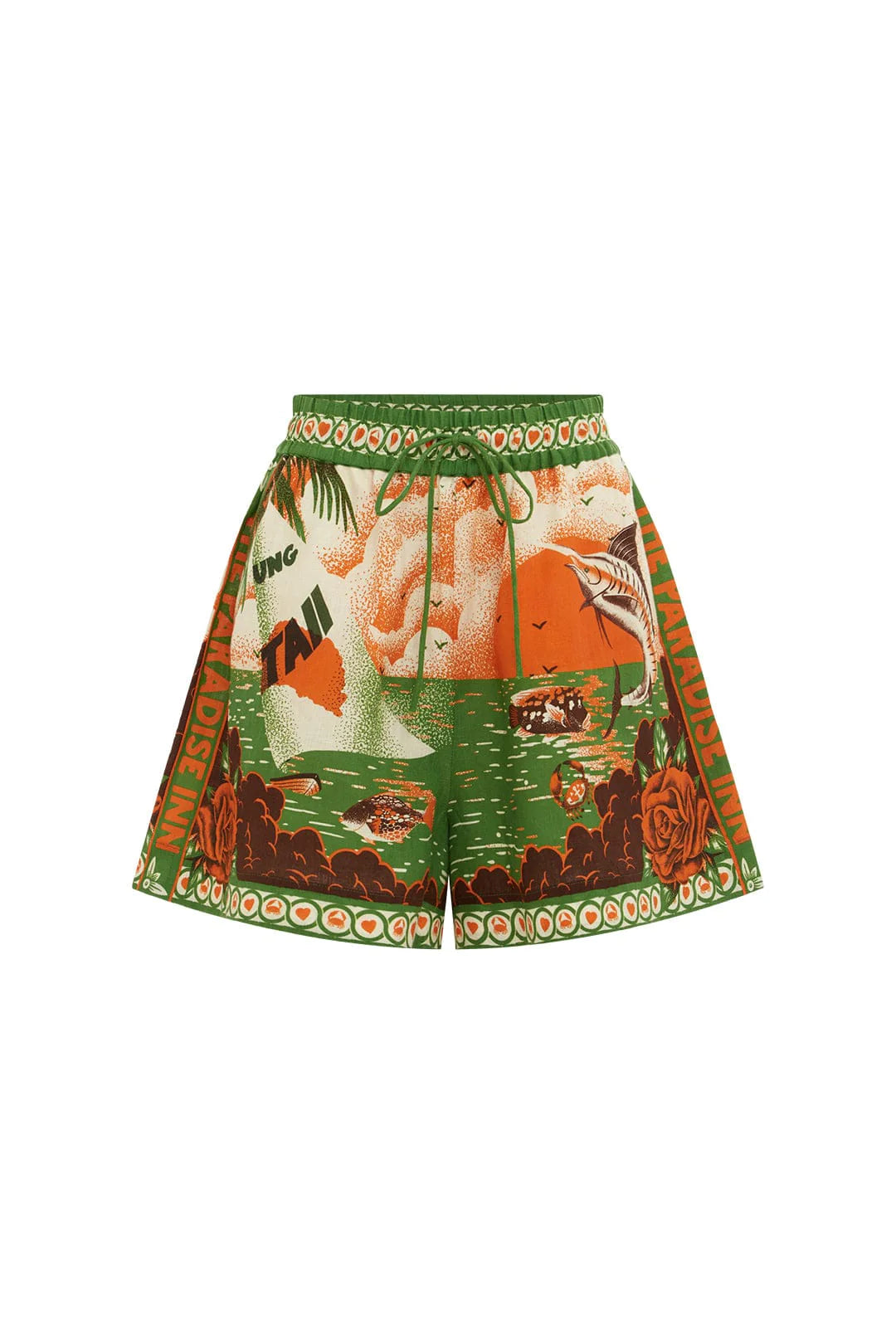 Bungalow Linen Shorts for Women - Comfortable Casual Summer Shorts - Perfect for Beach, Travel, and Lounge Wear