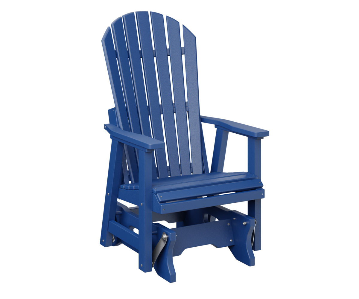 Berlin Gardens Comfo Back Single Glider - Outdoor Patio Rocking Chair with Ergonomic Support for Porch, Garden, or Deck Relaxation | Perfect for Reading, Lounging, and Enjoying Nature