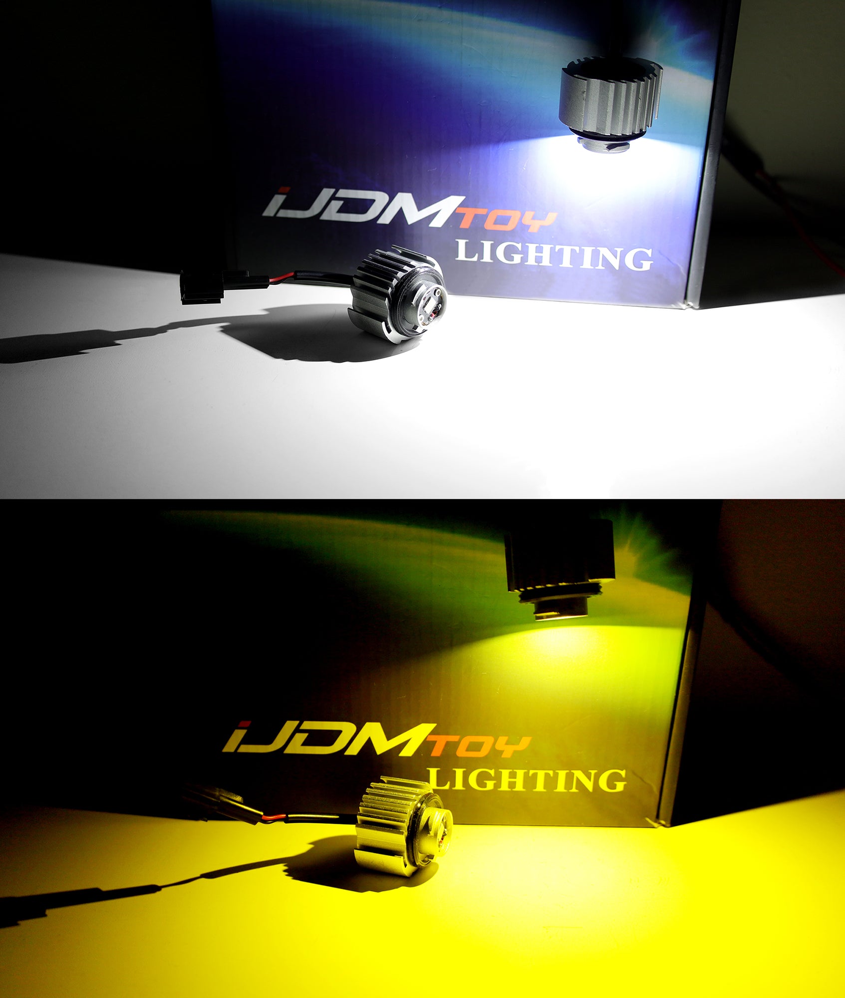 30W White/Yellow Dual Color L1B LED Replacement Bulb for 2019+ Toyota & Lexus - Perfect for Headlight Upgrades, Night Driving, and Enhanced Visibility