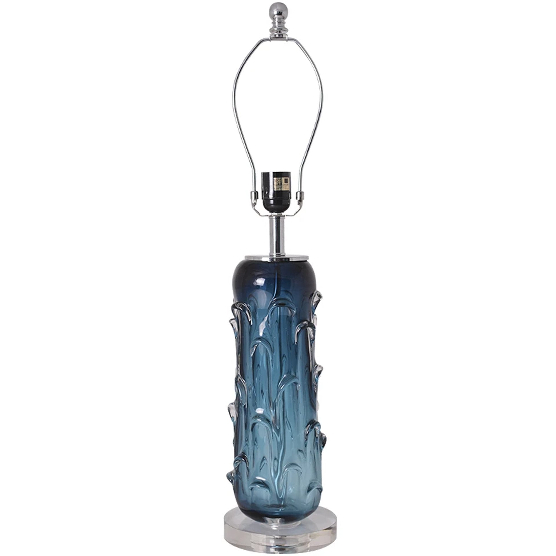 Hyacinth Sculpted Translucent Glass Accent Table Lamp - 27