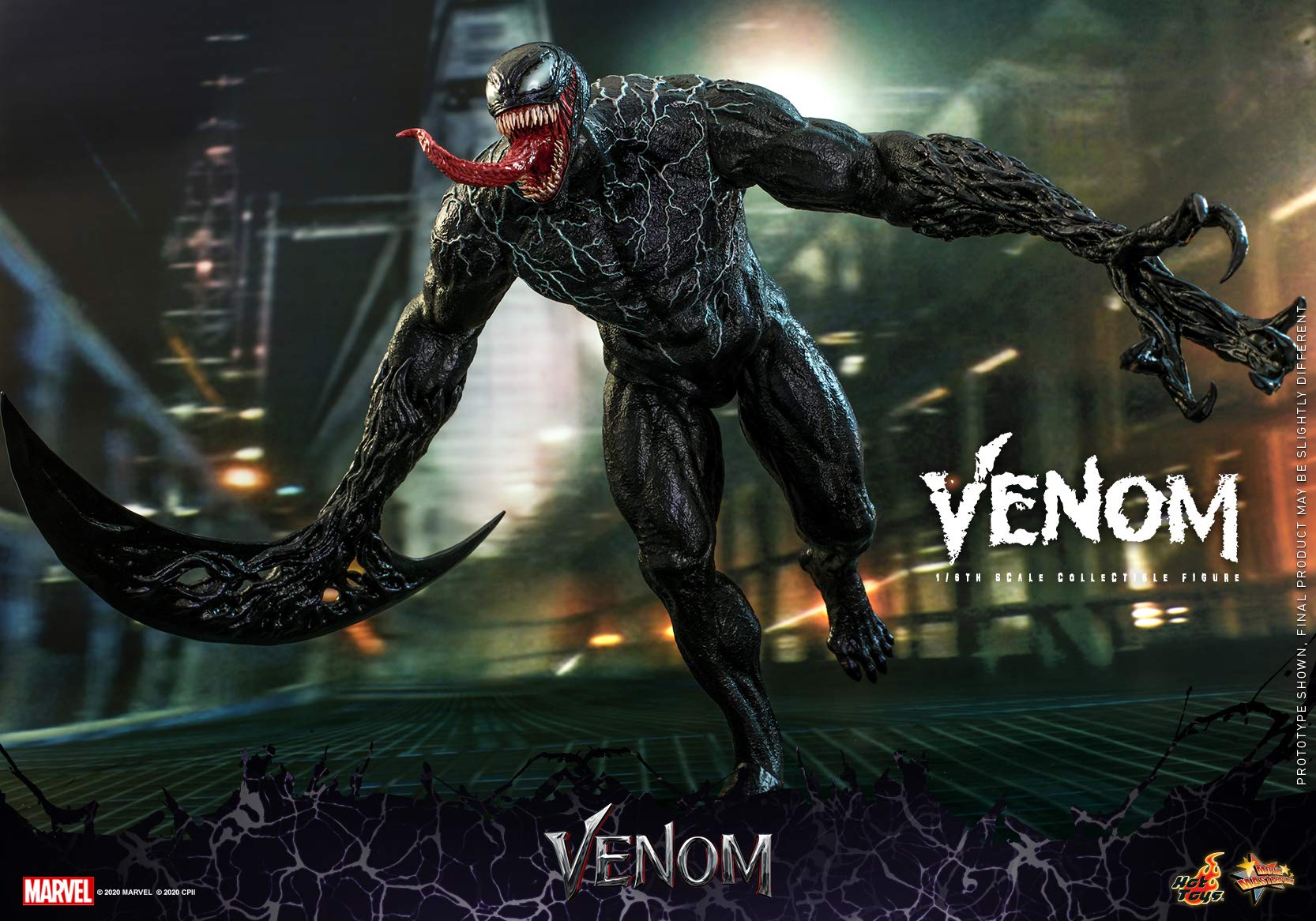 Hot Toys Marvel Venom 1/6 Scale Collectible Action Figure - Premium Movie-Inspired Superhero Model for Display & Collection