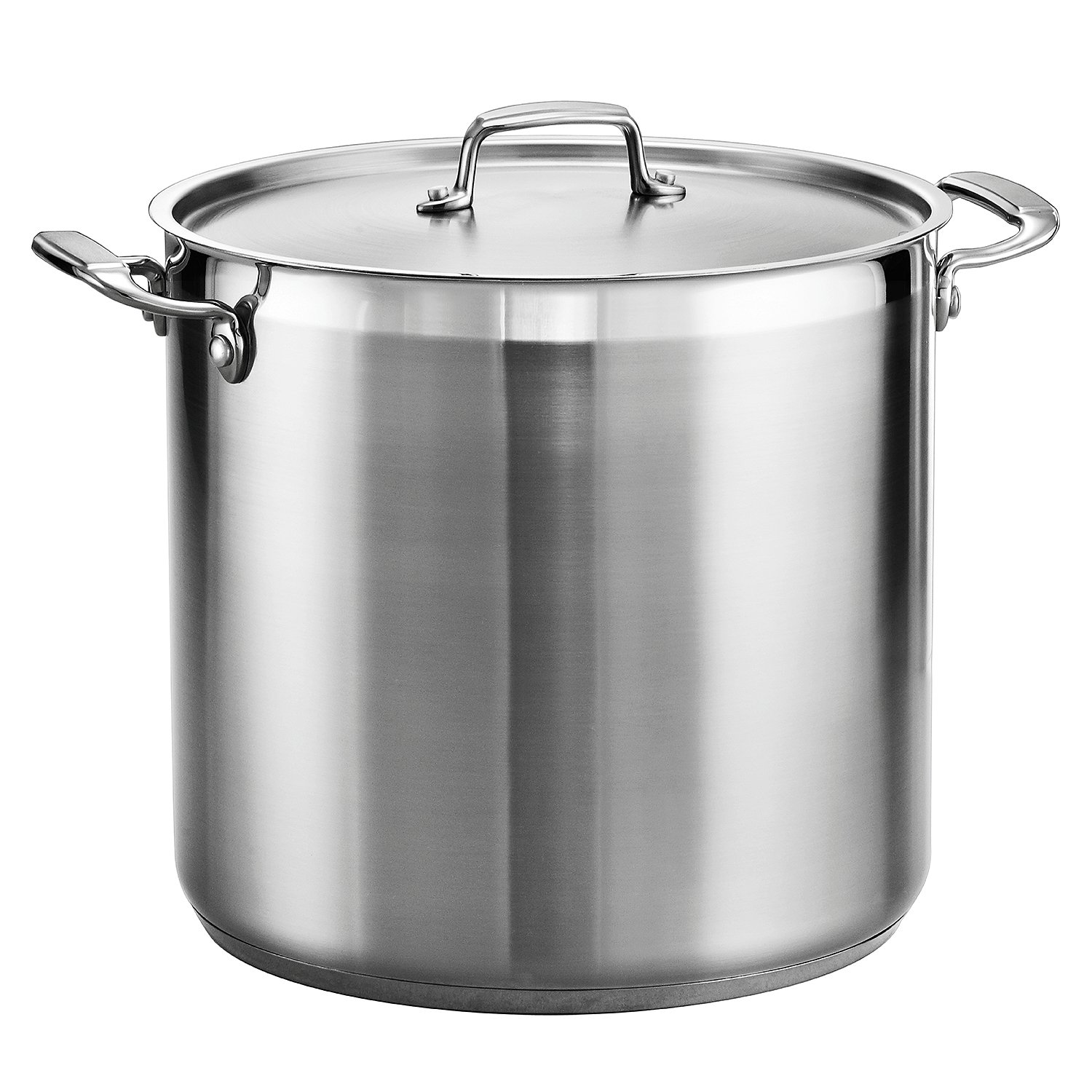Tramontina 20 Qt Stainless Steel Covered Stock Pot with Lid - Professional Grade Cookware for Soups, Stews & Large Batch Cooking - Ideal for Home Chefs & Catering
