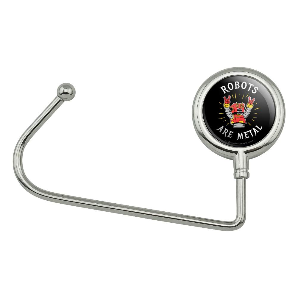 Metal Robot Purse Hook - Funny Humor Bag Hanger Holder for Handbags & Totes | Perfect for Restaurants, Shopping & Travel Accessories