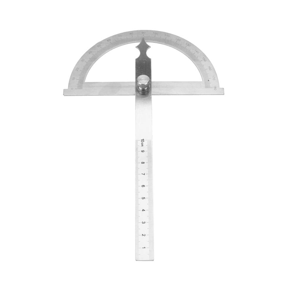 0-180 Degree Stainless Steel Protractor Goniometer Angle Finder Gauge with 15cm Ruler - Perfect for Woodworking, Engineering, and DIY Projects