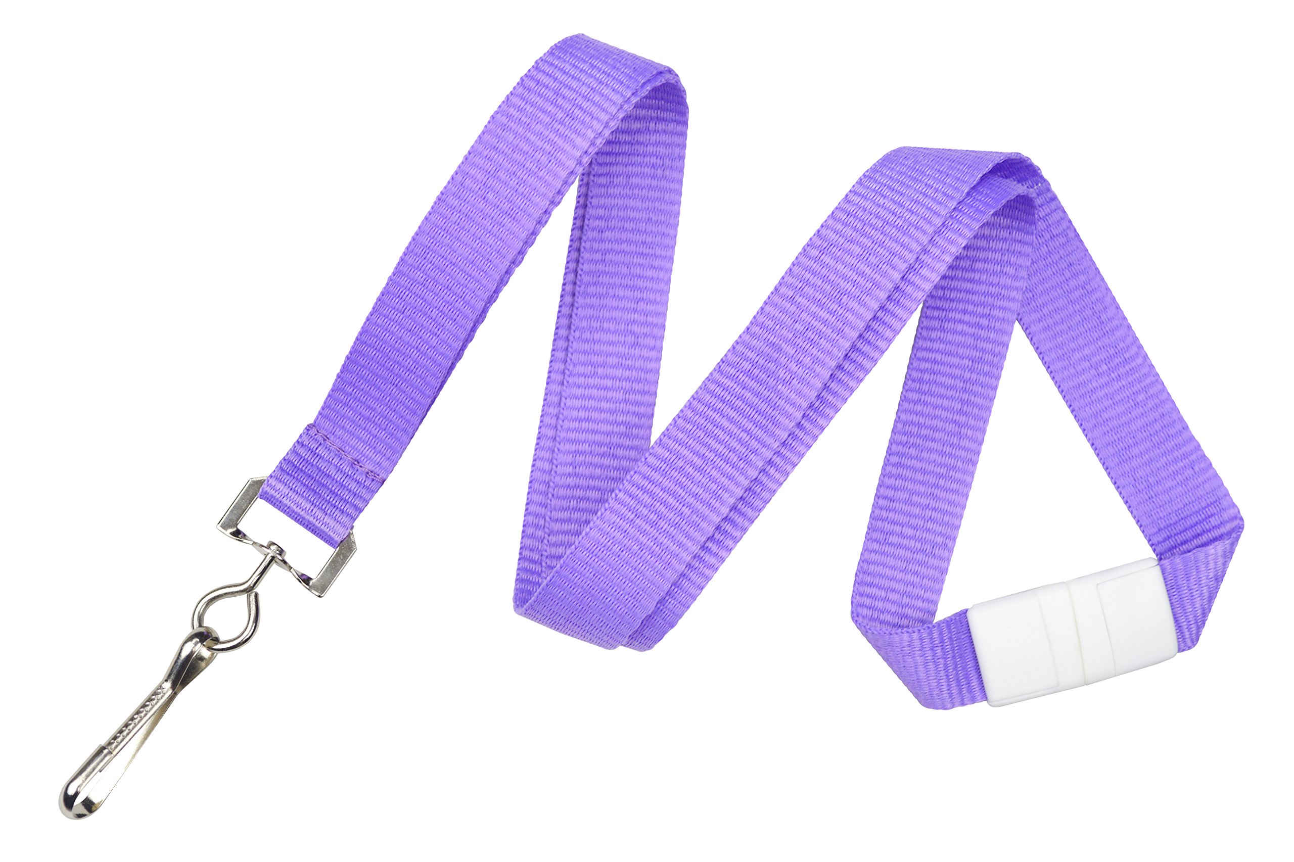 Bright Neon Lanyards 6-Pack with Swivel Hook - for School IDs, Work Badges & Cruise Cards
