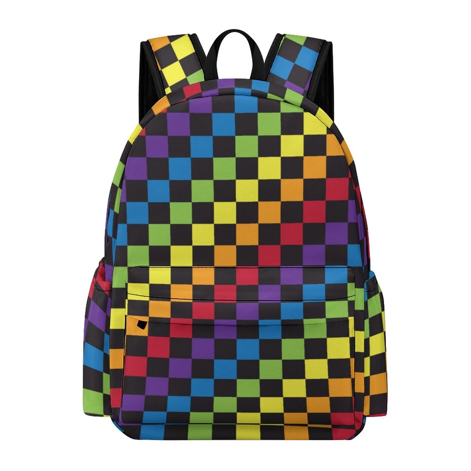 Rainbow Chessboard Backpack for Laptop & Tablet - LGBT Travel Daypack