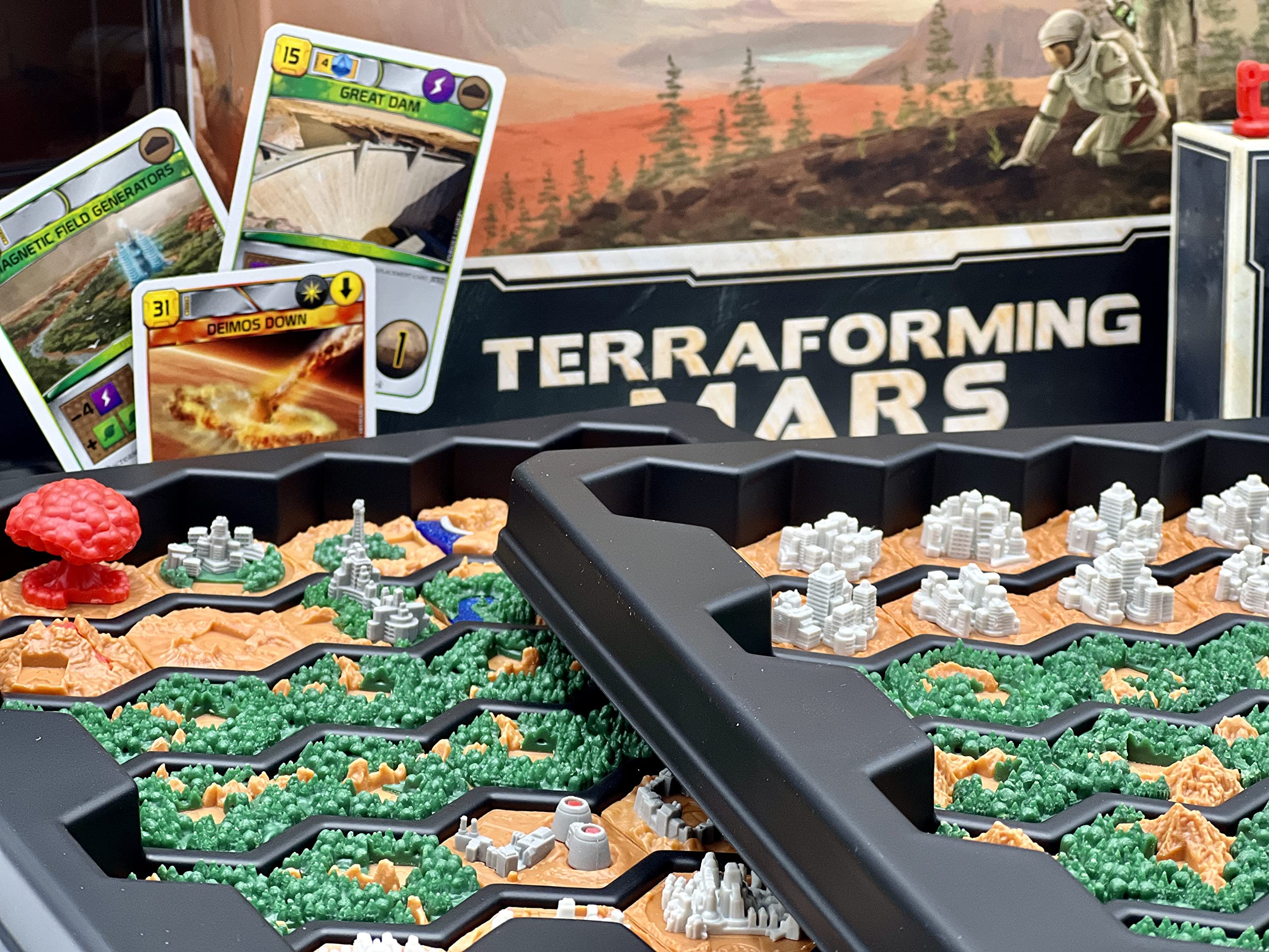 Terraforming Mars Big Box by Stronghold Games - Premium Storage Solution for Board Game Expansion & Accessories | Perfect for Game Nights & Collector's Display