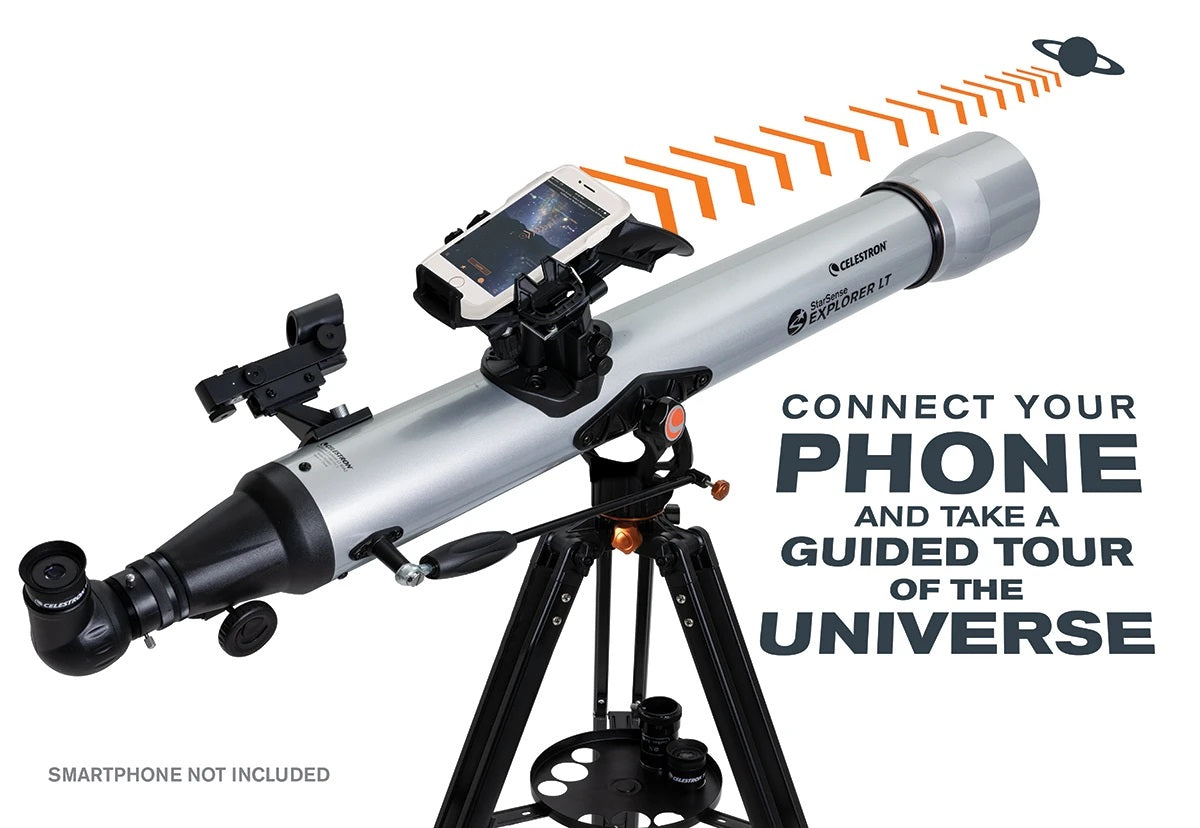 StarSense Explorer LT 80mm Refractor Telescope - Smartphone App-Enabled Astronomy for Beginners | Perfect for Stargazing, Backyard Observation & Astrophotography