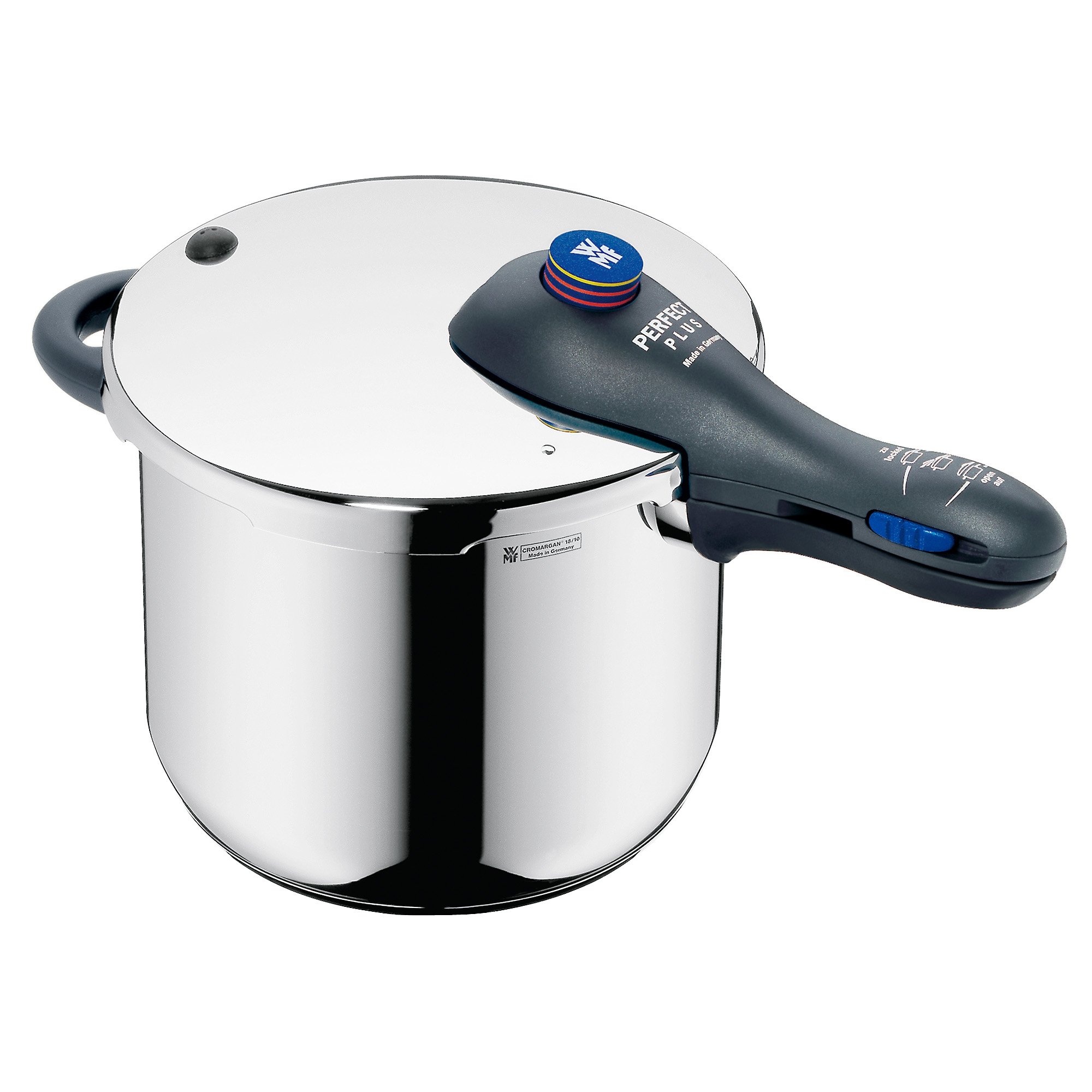 WMF Cromargan Perfect Plus 6.5L Stainless Steel Pressure Cooker with Insert - Silver | Fast & Even Cooking for Soups, Stews & Meals | Perfect for Home Chefs & Meal Prep