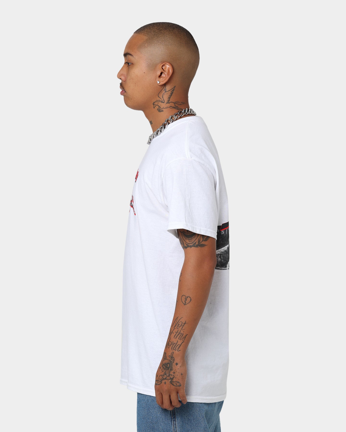 American Thrift X 420 Up In Smoke Graphic T-Shirt - White Cotton Tee for Men & Women - Perfect for Stoner Culture, 420 Celebrations & Casual Streetwear