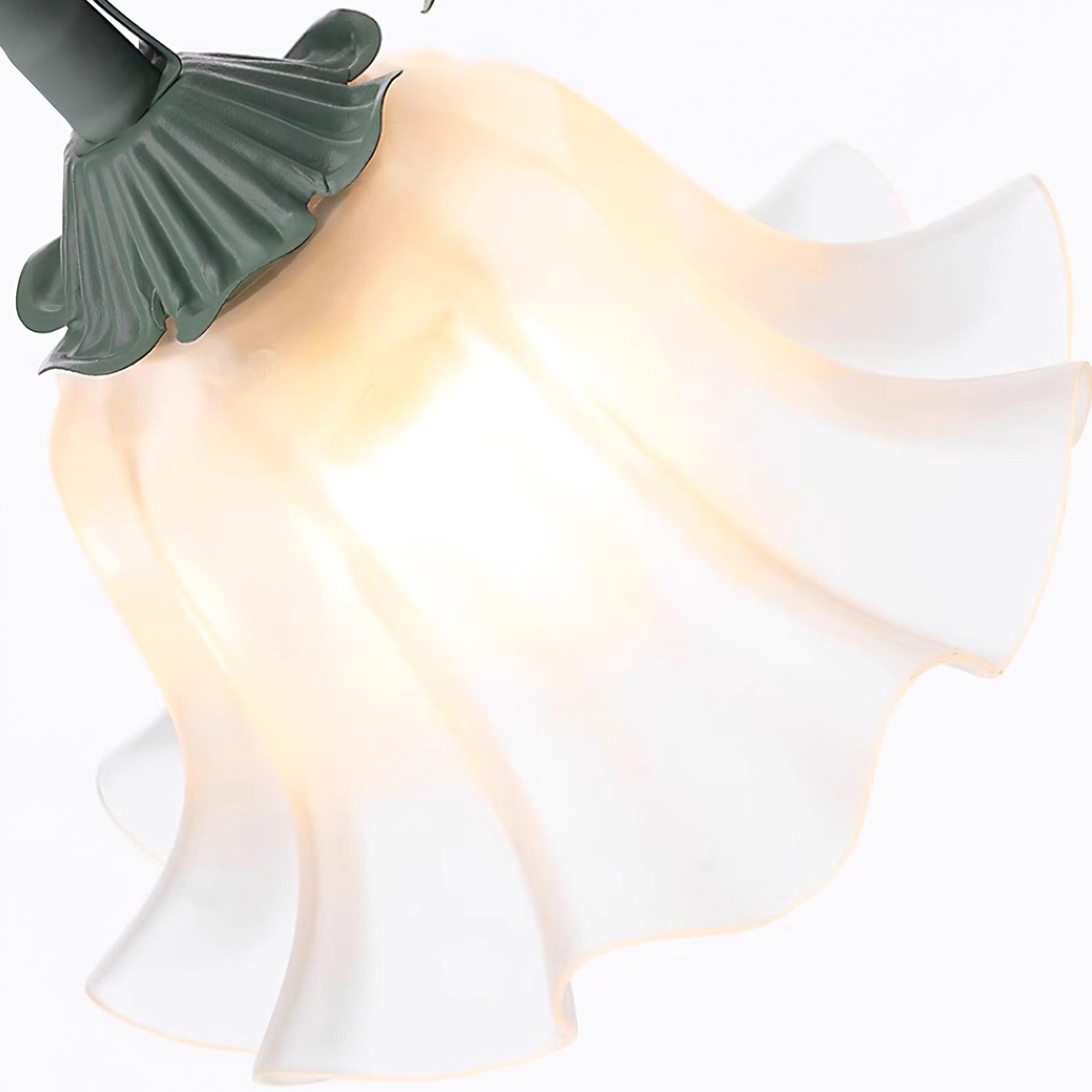 Elegant Lily Flower Table Lamp - Soft Glow Bedside Light for Bedroom, Living Room, or Nursery Decor - Perfect for Relaxation and Ambiance