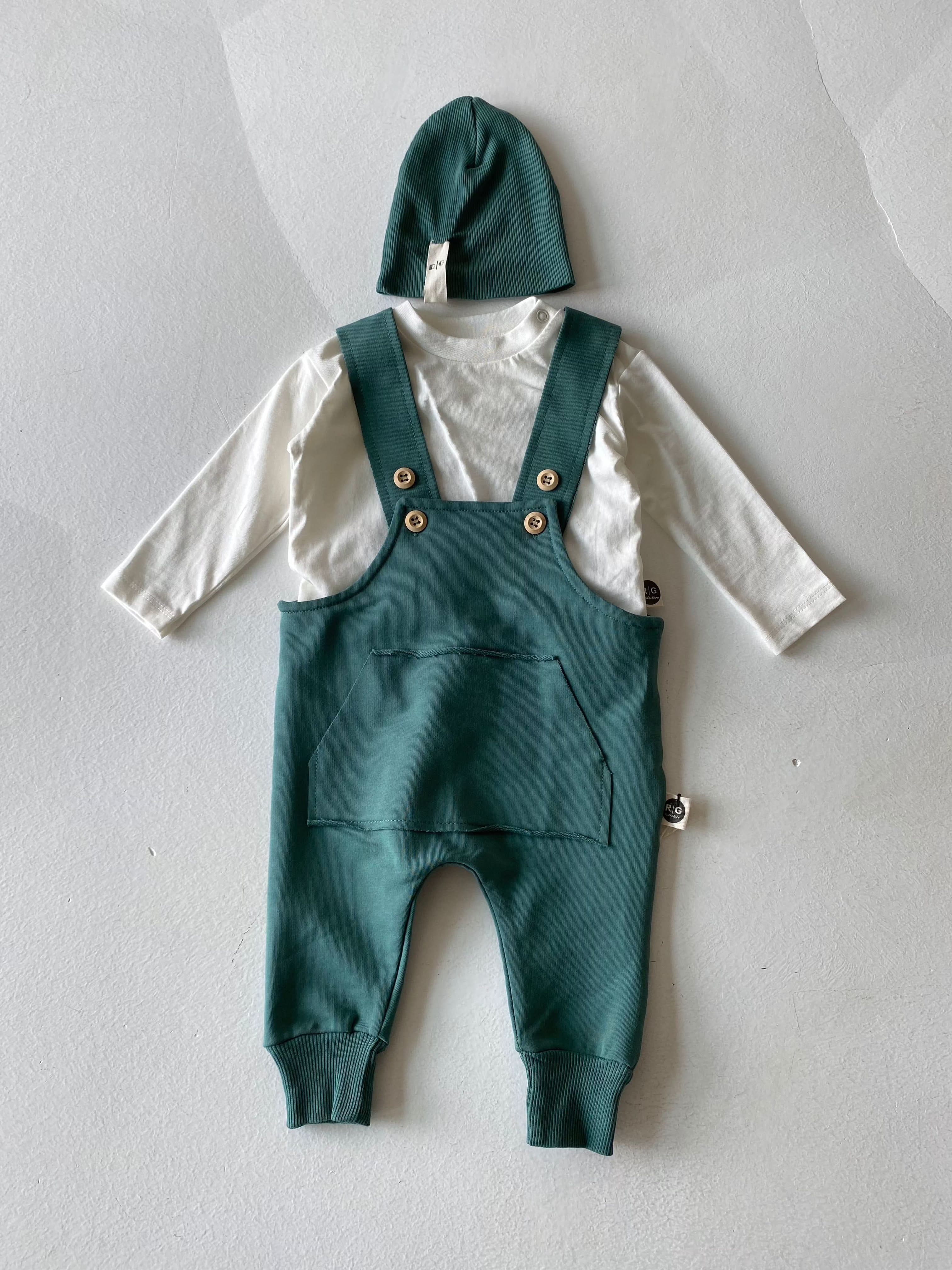 Baby Kangaroo Hooded Jumpsuit and Beanie Set - Soft & Warm Winter Outfit for Newborns & Infants - Perfect for Outdoor Play, Photo Shoots & Family Gatherings