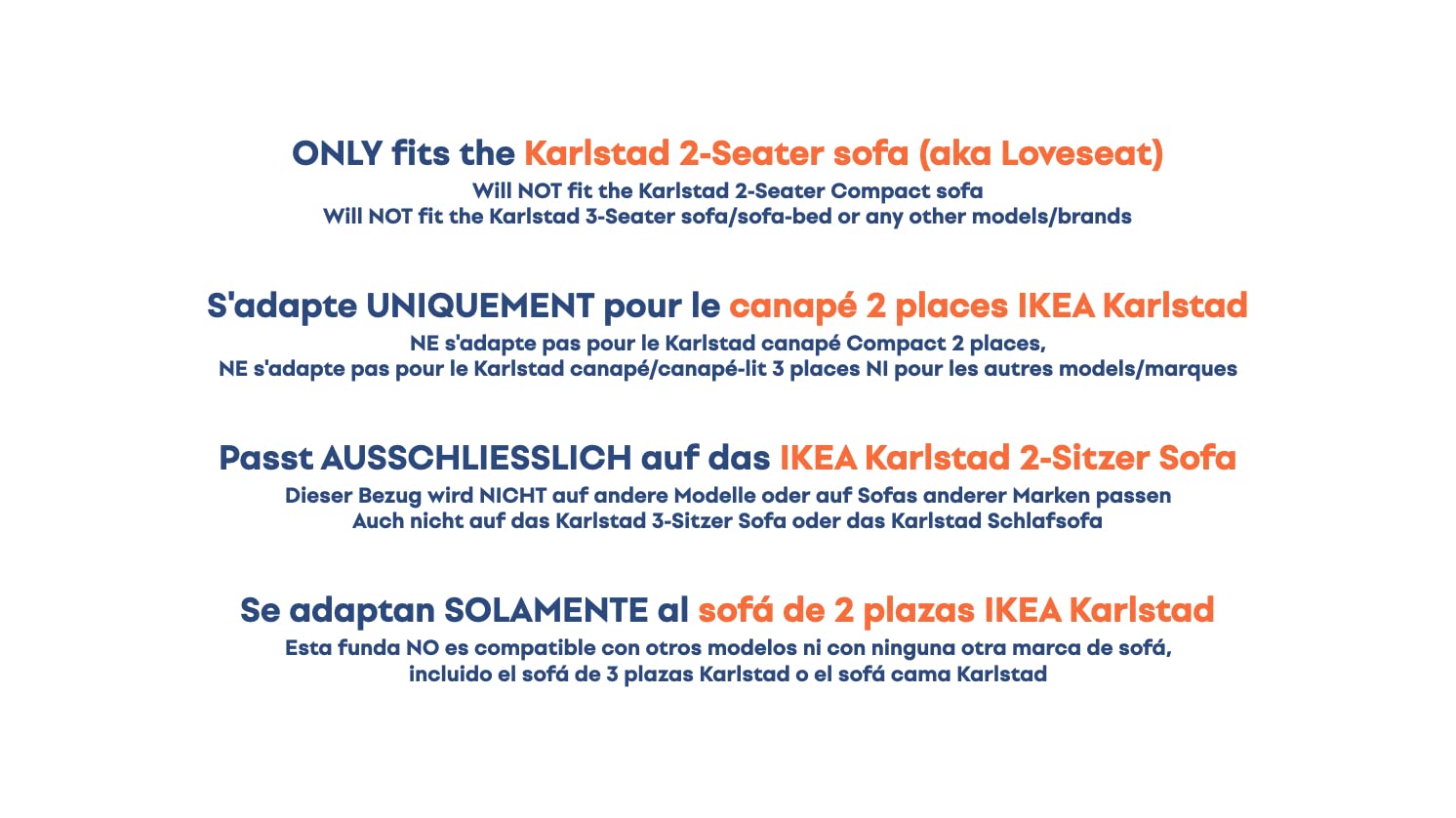 Custom Karlstad Loveseat Cover for IKEA 2-Seater Sofa - Medium Grey Slipcover Replacement | Durable & Washable Fabric | Perfect for Living Room, Apartment & Home Decor