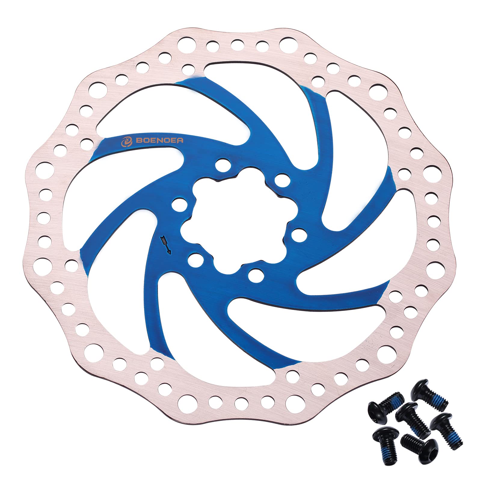 Boenoea 6-Bolt Bike Disc Brake Rotor 140-203mm for MTB & Road Bikes - Perfect for Mountain & Urban Cycling
