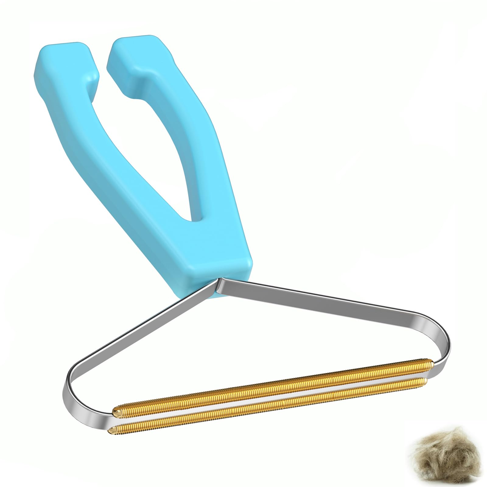 Pet Hair Remover & Lint Brush for Carpets, Furniture - Blue