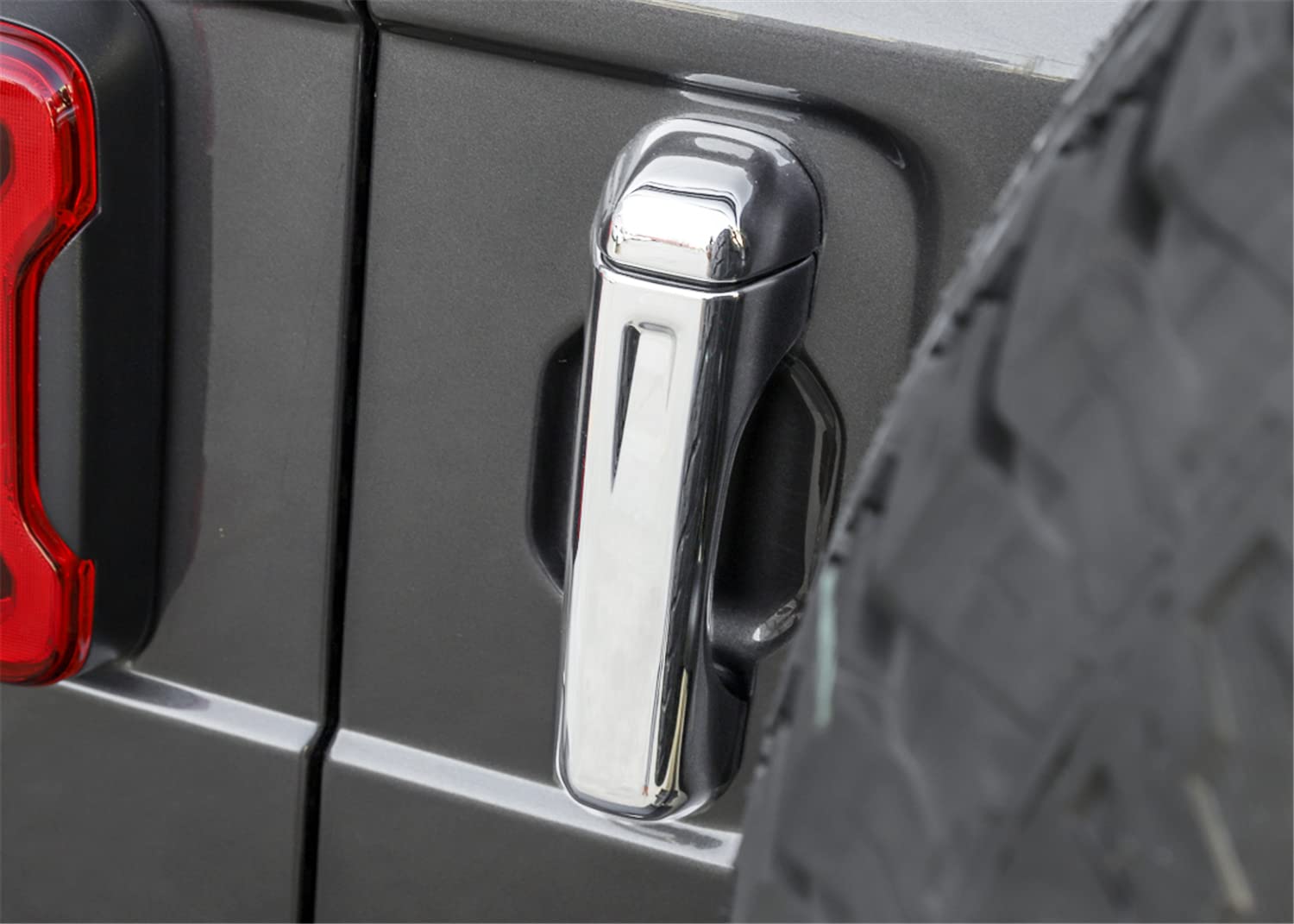 Chrome Car Door Handle Cover & Tailgate Handle Trim for 2018-2022 Jeep Wrangler JL/JLU & 2020-2022 Gladiator JT - Exterior Accessories Upgrade (Perfect for Off-Roading & Car Customization)