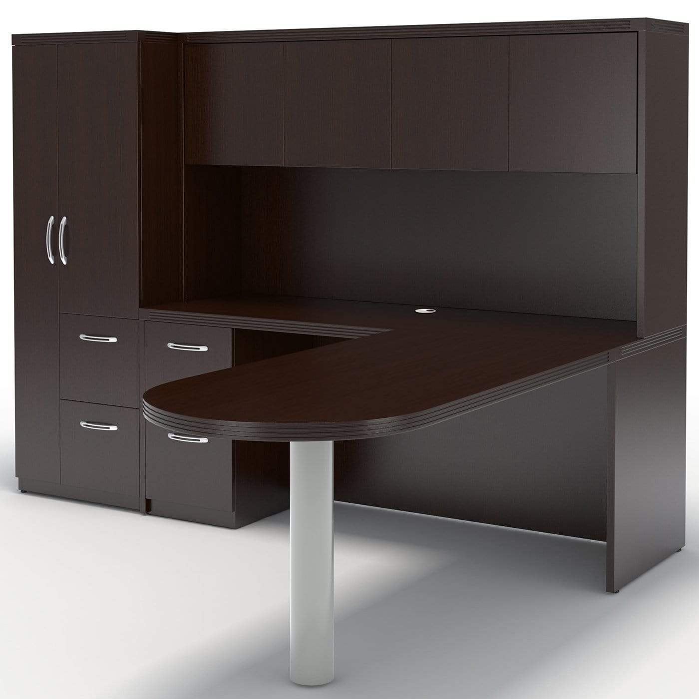 Safco Mayline Aberdeen Office Desk Set [AT22] - Modern Workstation for Home & Office - Perfect for Professionals, Students & Remote Workers