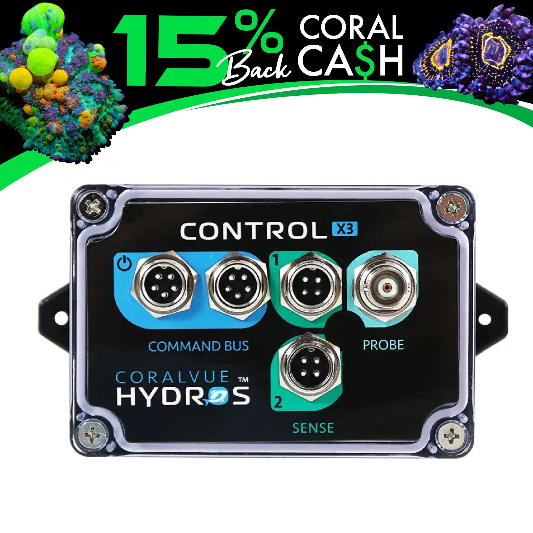 Hydros Control x3 Smart Aquarium Controller - Monitor & Automate Your Fish Tank - Perfect for Saltwater & Freshwater Aquariums