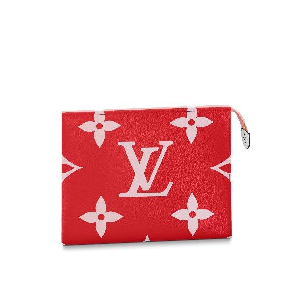 Louis Vuitton Monogram Rouge Toilet Pouch XL - Luxury Travel Cosmetic Bag for Women, Perfect for Makeup & Toiletries Organization on the Go