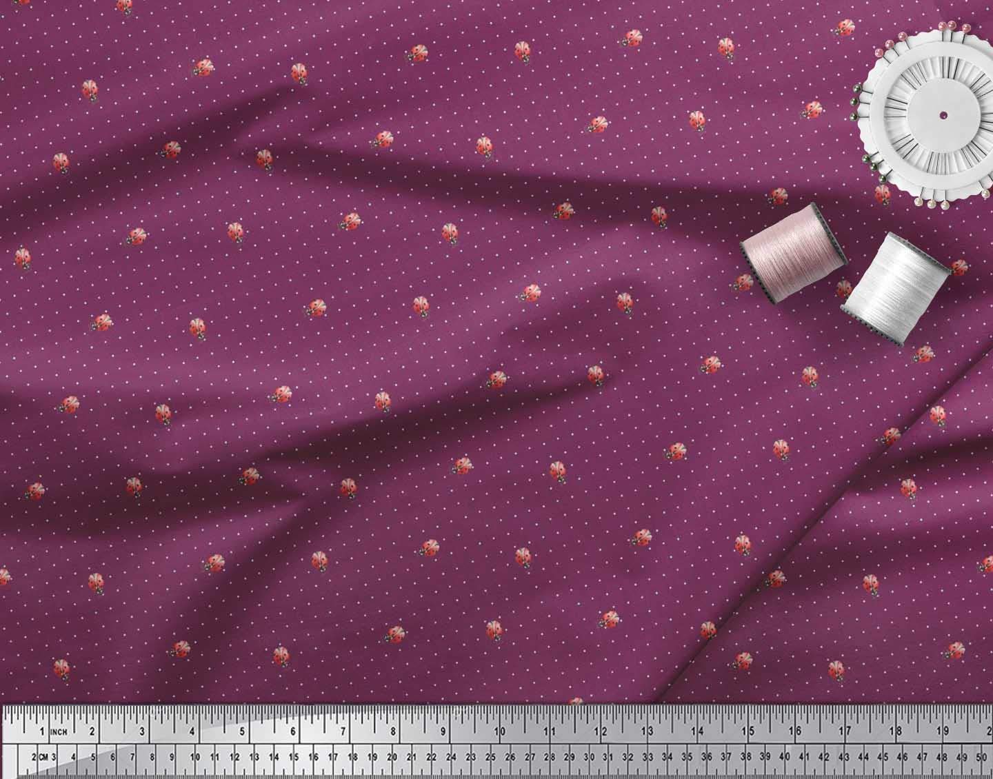 Soimoi Moss Georgette Brown Fabric by The Yard - 42 Inch Wide Printed Dot Fabric for Dresses, Blouses & Home Decor | Lightweight Flowy Material for DIY Fashion & Curtains