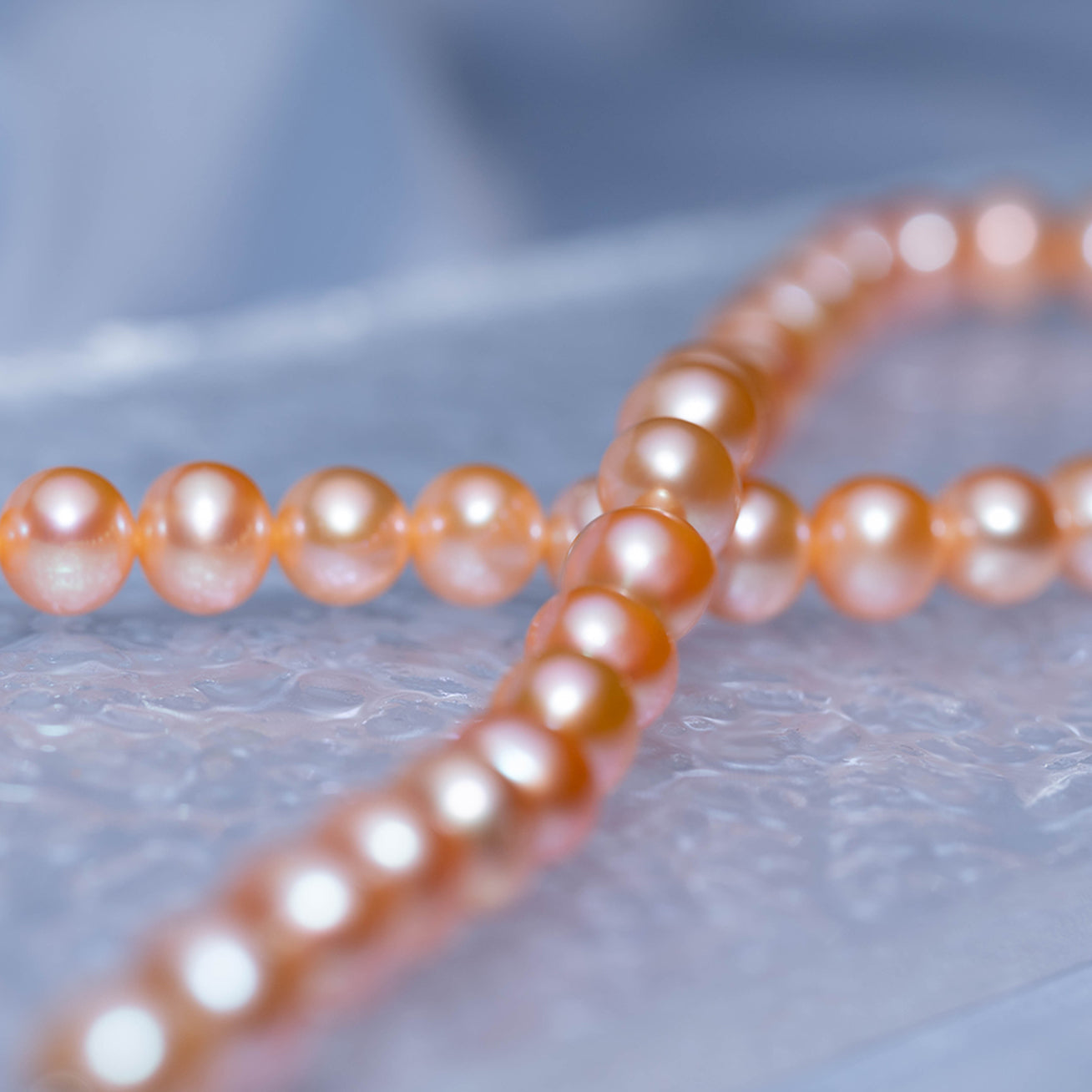 18K Gold Edison Pink Pearl Necklace - AAA Grade Cultured Pearl Jewelry for Women, Elegant Gift for Anniversary, Wedding & Special Occasions