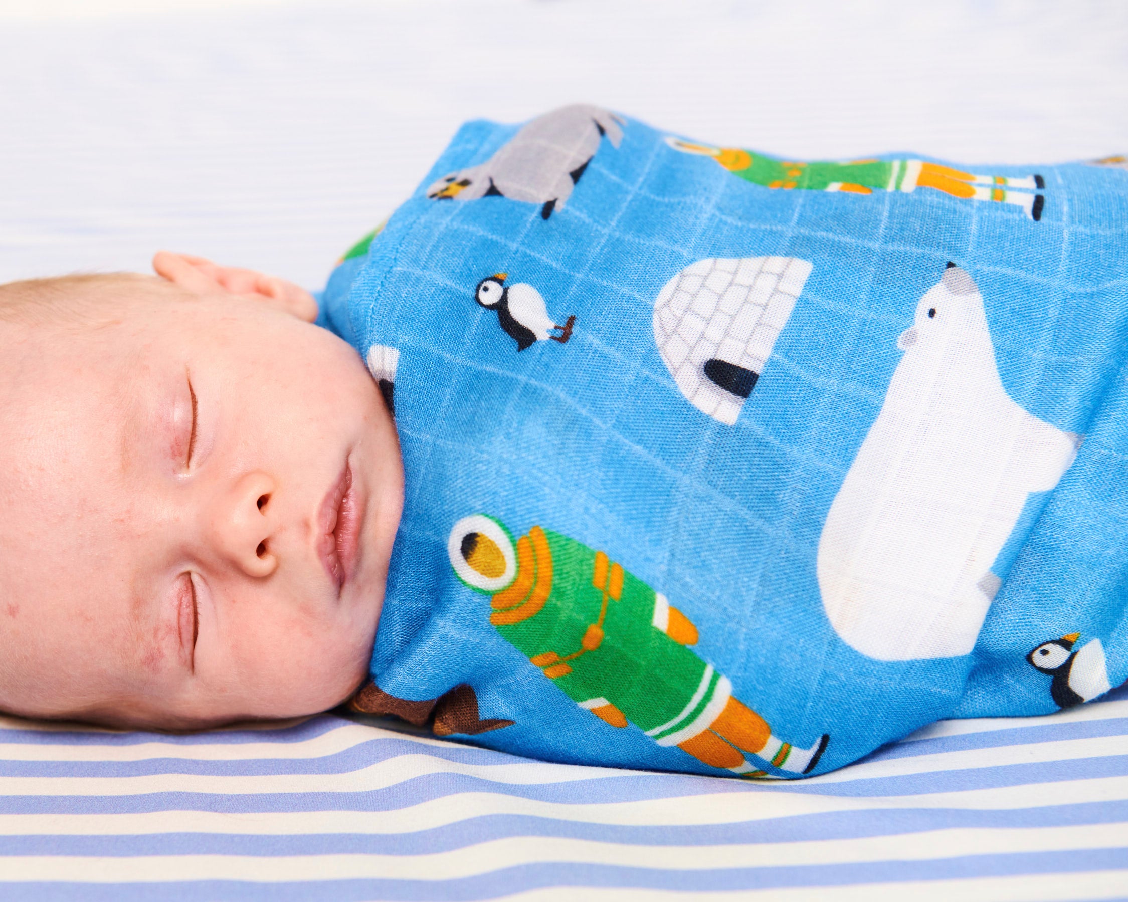 Arctic Circle Bamboo Swaddle - Soft & Breathable Baby Wrap for Newborns - Perfect for Swaddling, Sleeping & Comfort