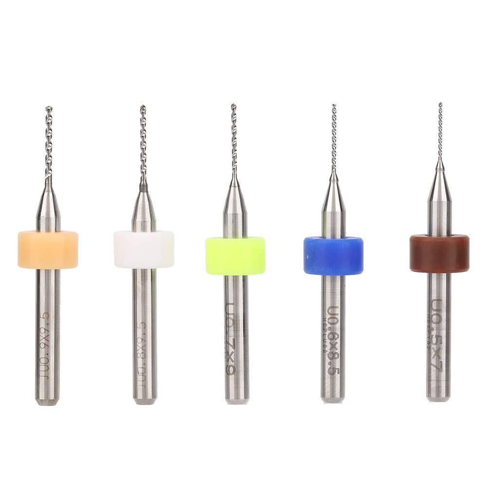 50Pcs 0.5-0.9mm Carbide Micro Drill Bit Set for PCB Circuit Board, Jewelry Making & Precision Engraving - High-Speed Steel Mini Drill Bits for DIY Crafts & Electronics Repair