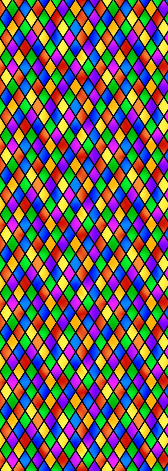 Windowpix 30 x 84 Inch Diamond Carnival Pattern Static Cling Window Film - UV Protection, Energy Saving, Privacy Decorative Sticker for Home & Office Windows