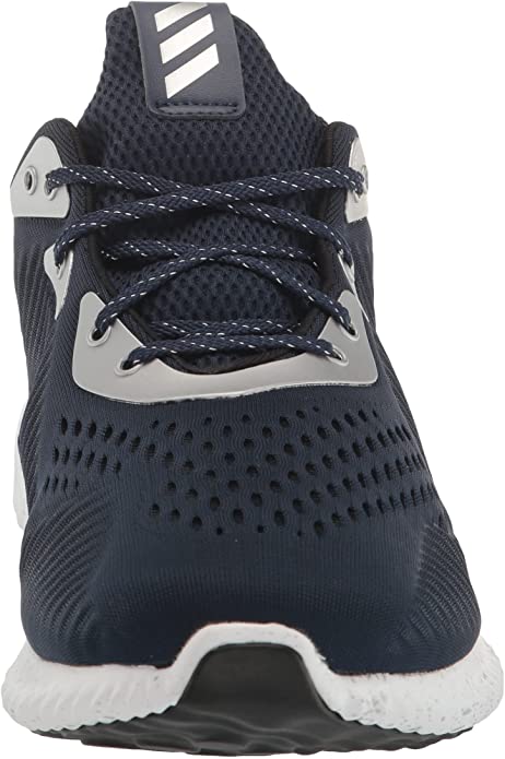 Adidas Men's Alphabounce 1 M Running Shoes - Navy/White/Silver - Size 8 | Lightweight Cushioned Sneakers for Jogging, Gym Workouts & Everyday Wear