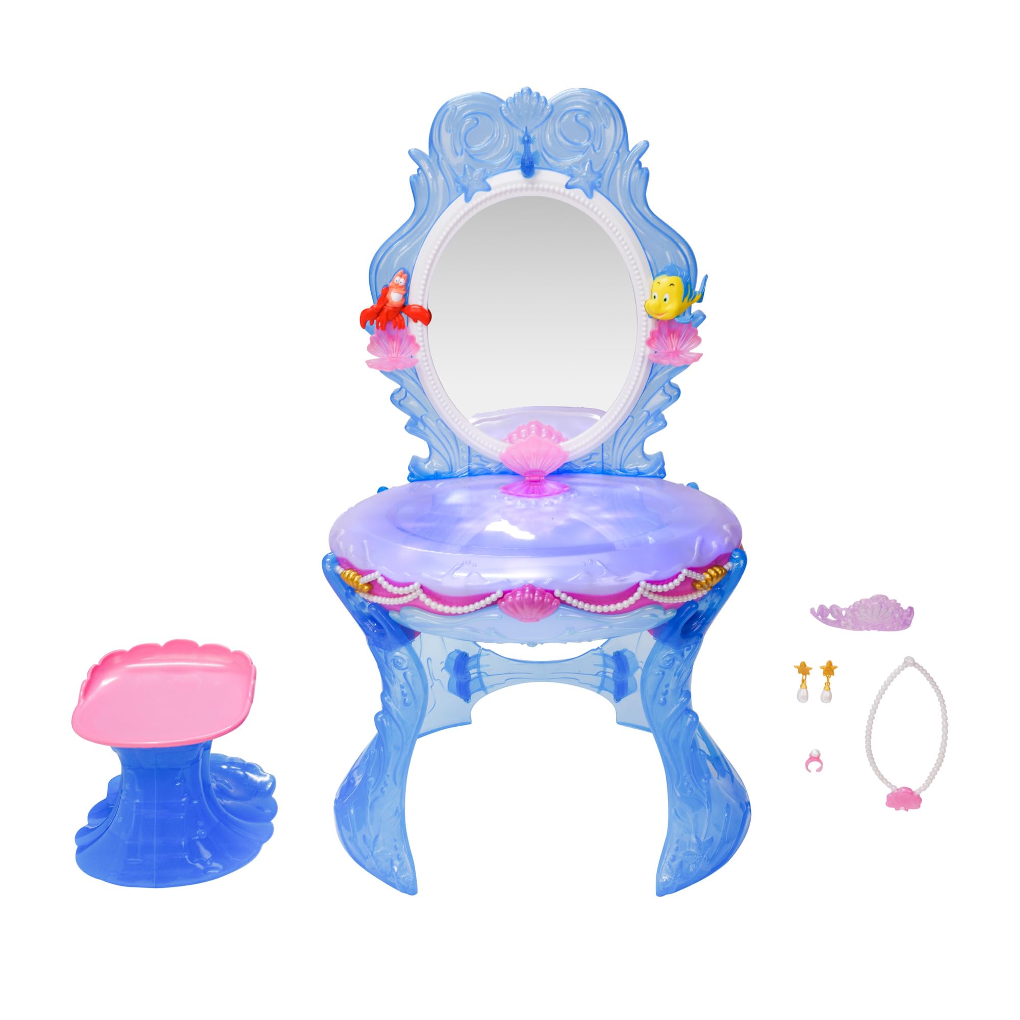 Disney Princess Ariel Vanity Set for Girls with Lights & Sounds - Plays 