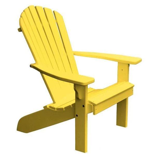 A&L Furniture Poly Fanback Adirondack Chair - Durable Outdoor Patio Furniture for Garden, Poolside & Backyard Relaxation