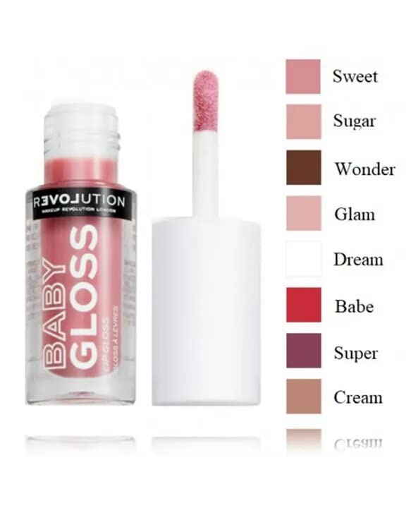 Revolution Relove Lip Gloss - Baby Gloss-Glam Hydrating & Shiny Lip Gloss for Women | Perfect for Daily Wear, Date Night & Special Occasions